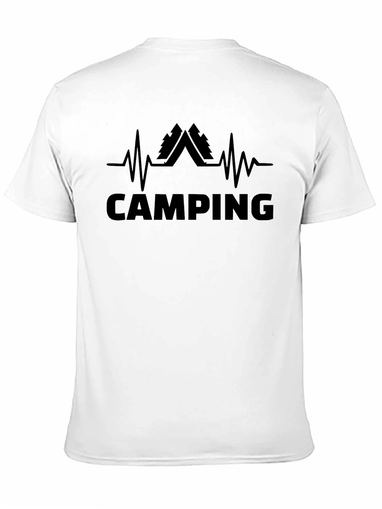 Camping Heartbeat T-Shirt - Adventure Ready!