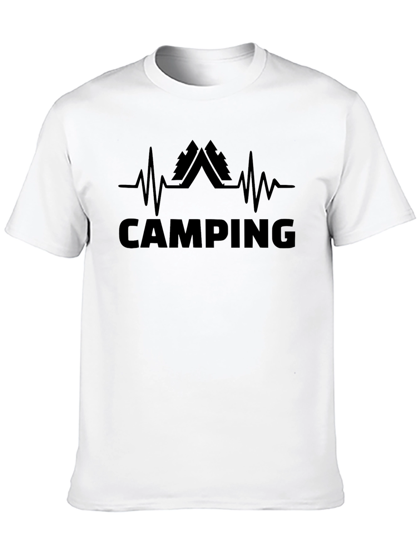 Camping Heartbeat T-Shirt - Adventure Ready!