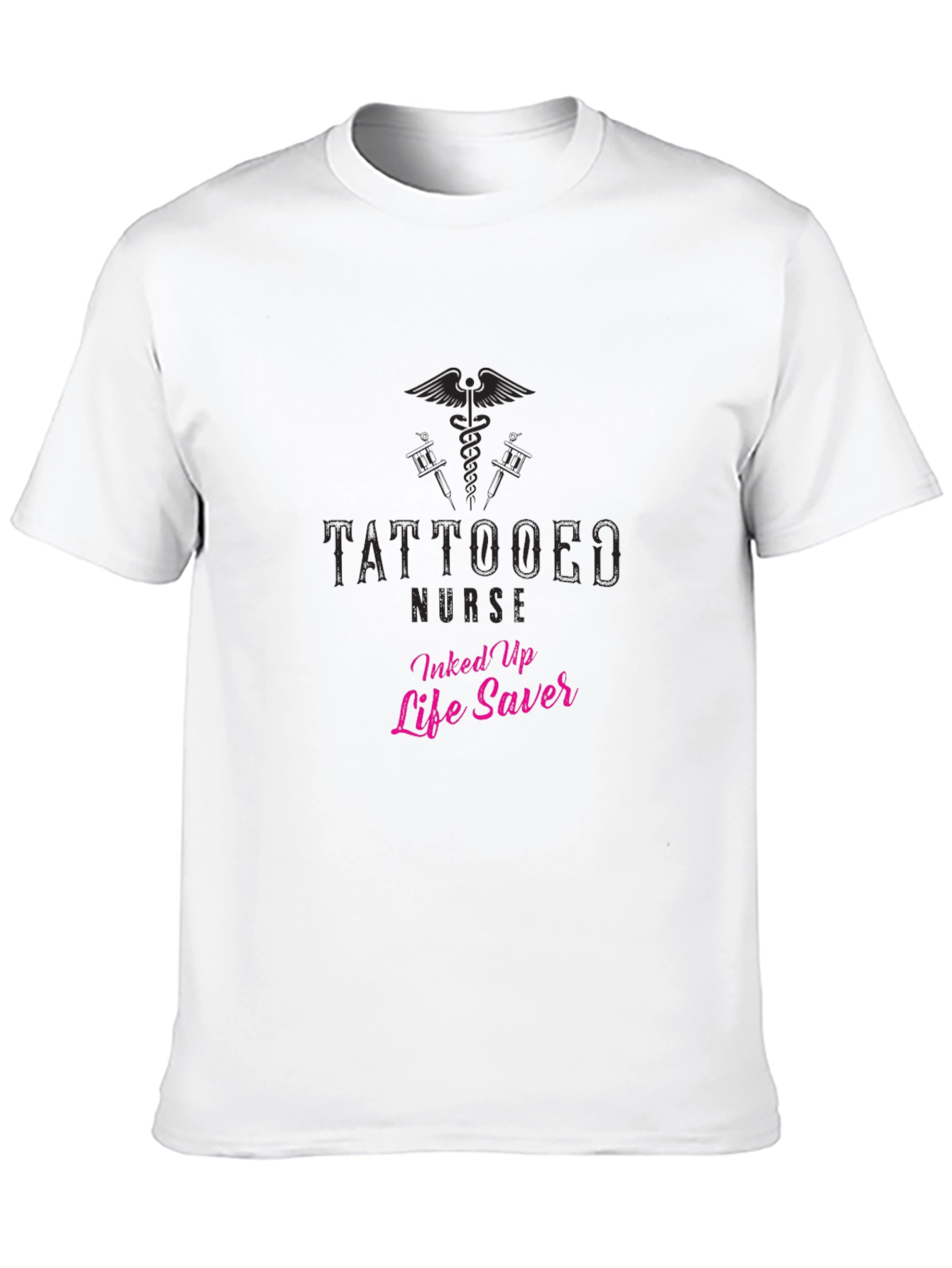 Tattooed Nurse Inked Up Life Saver Graphic T-Shirt