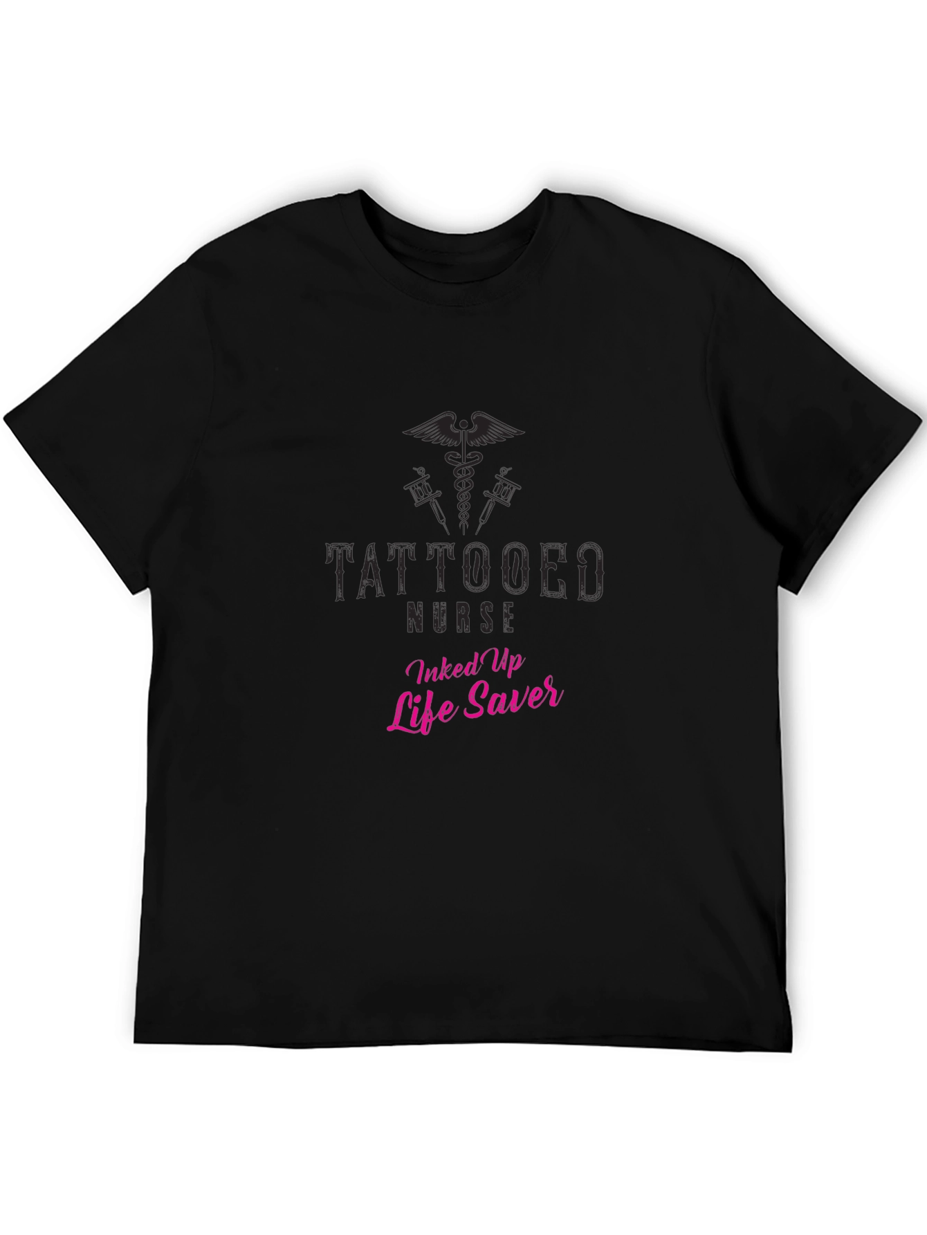 Tattooed Nurse Inked Up Life Saver Graphic T-Shirt