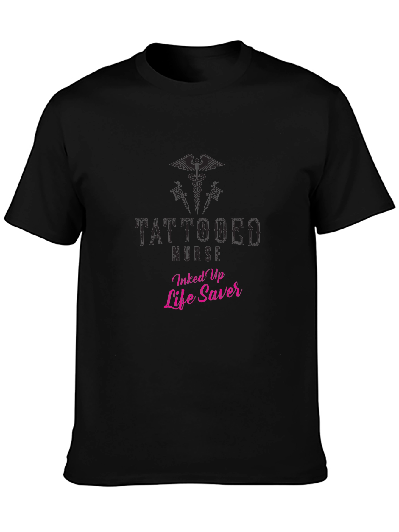 Tattooed Nurse Inked Up Life Saver Graphic T-Shirt