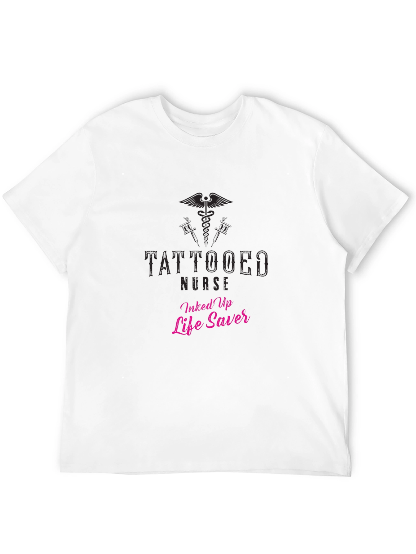 Tattooed Nurse Inked Up Life Saver Graphic T-Shirt