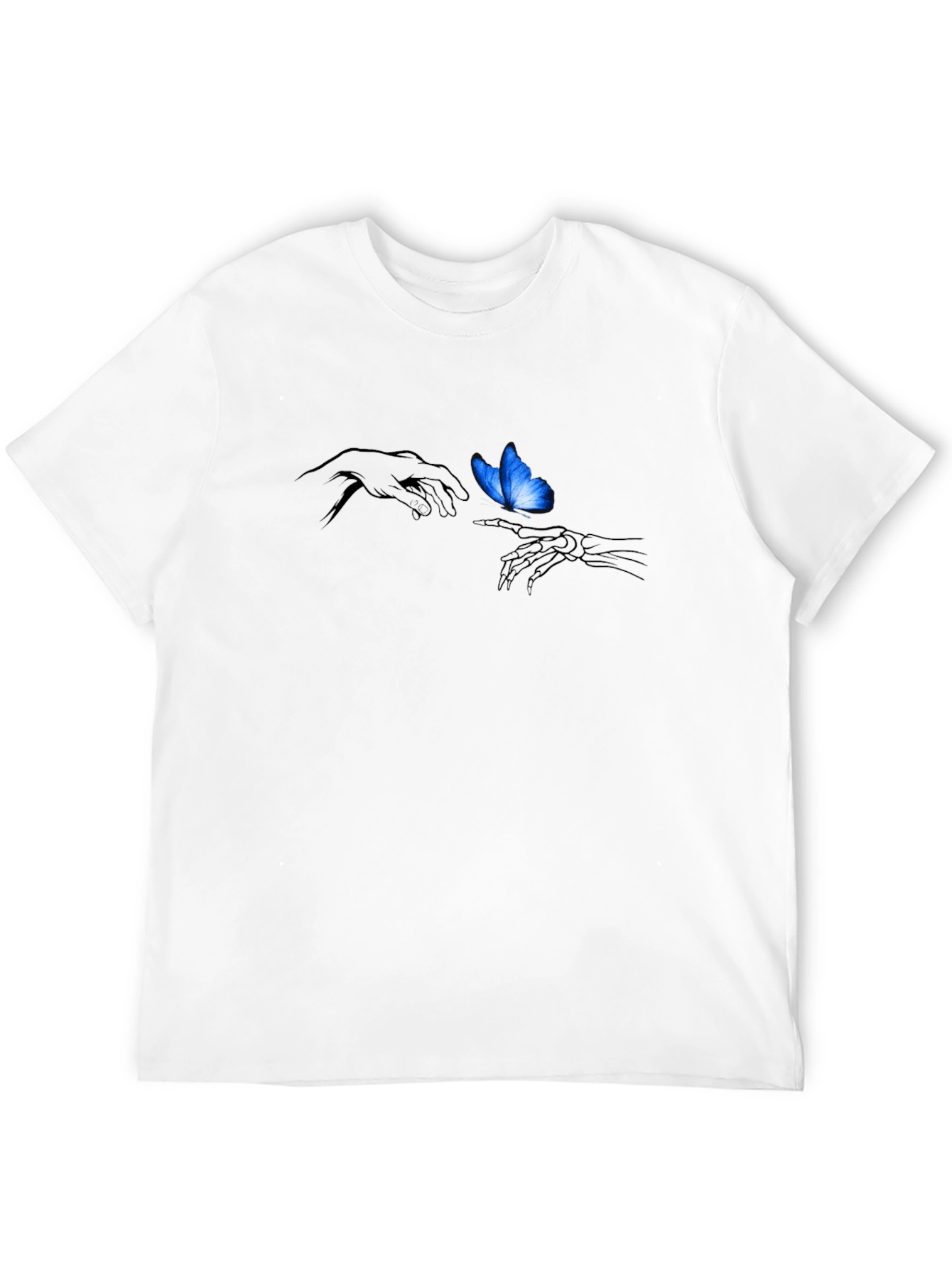 Butterfly Touch Graphic Black T-Shirt