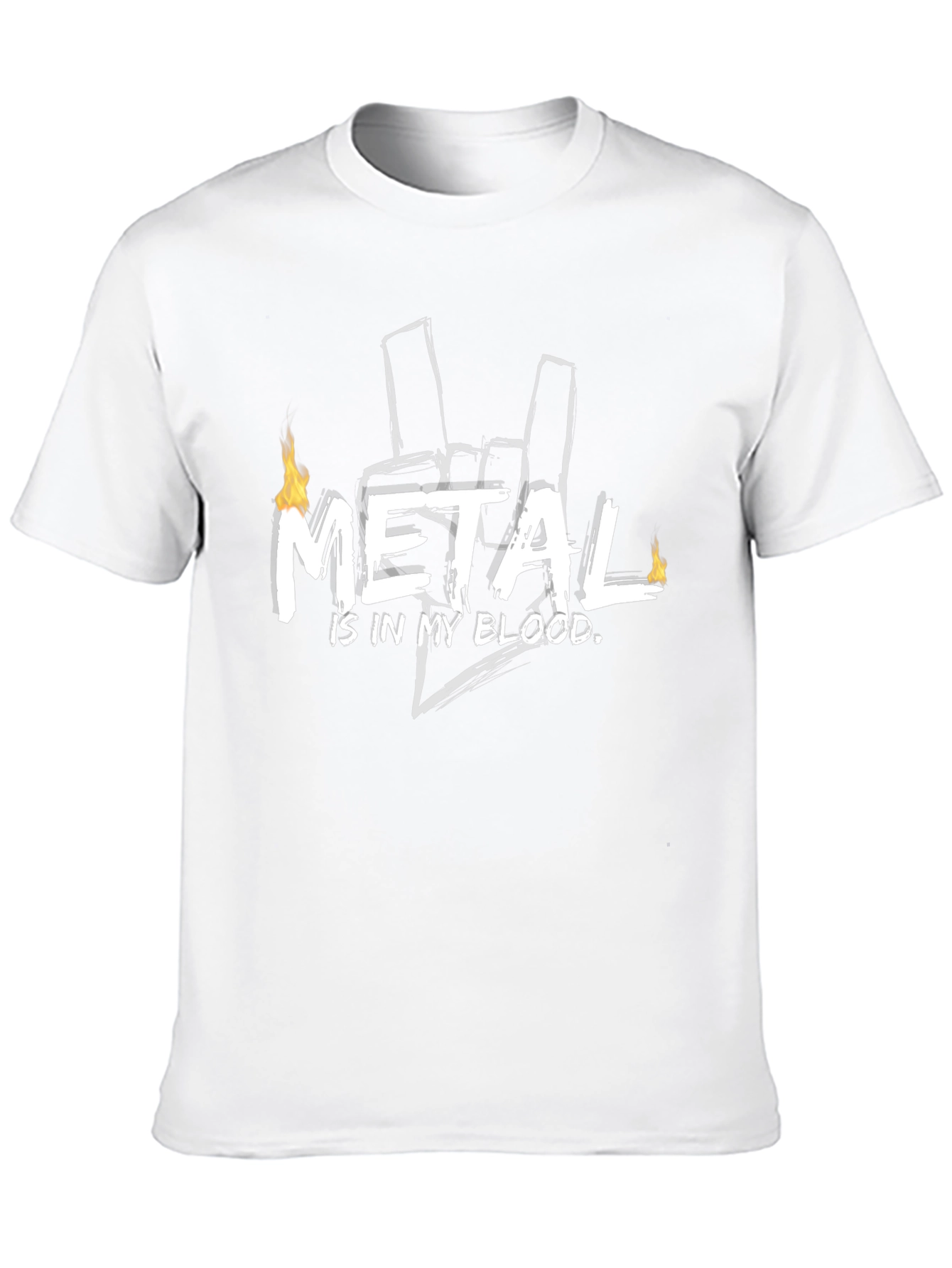 Metal In My Blood Black Graphic Tee