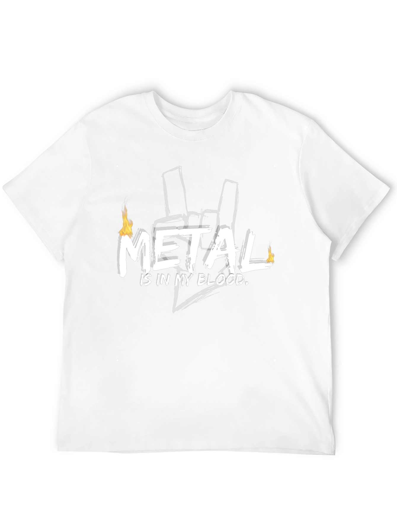 Metal In My Blood Black Graphic Tee