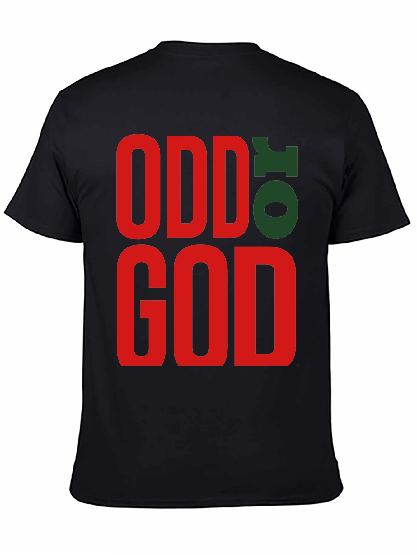 Odd to God Graphic Tee - Black Cotton T-Shirt