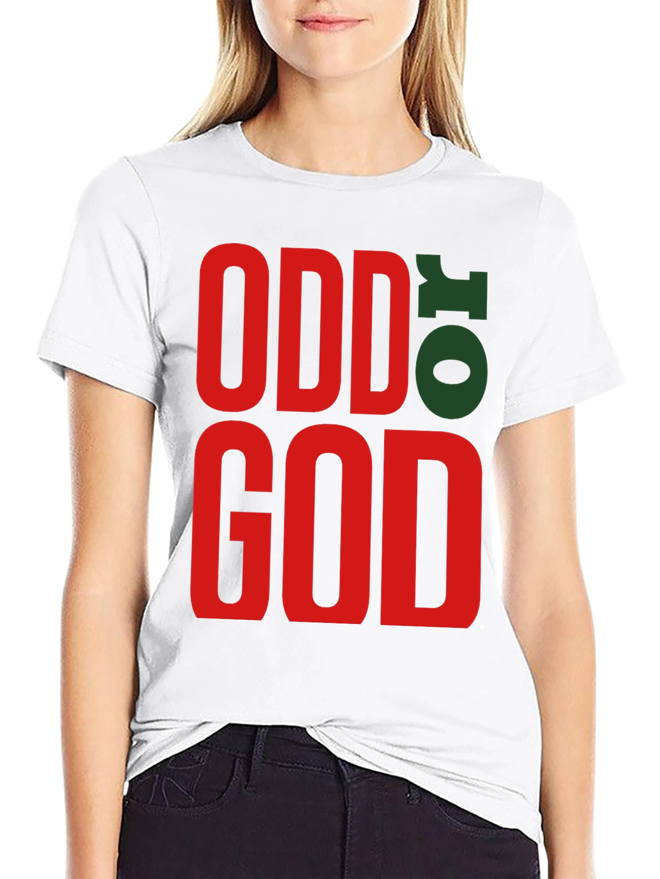Odd to God Graphic Tee - Black Cotton T-Shirt