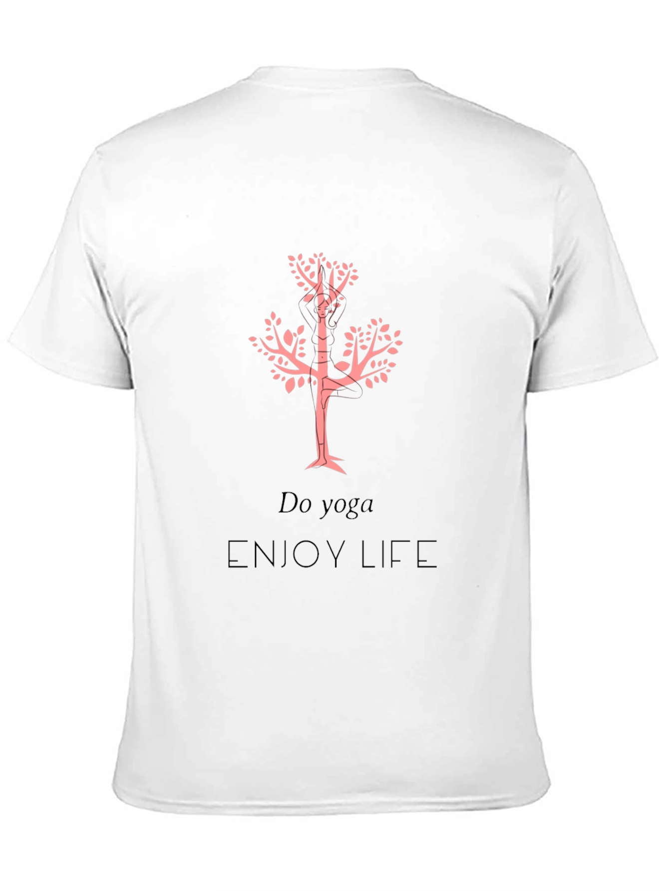 Yoga Life Graphic Tee - Black Casual T-Shirt