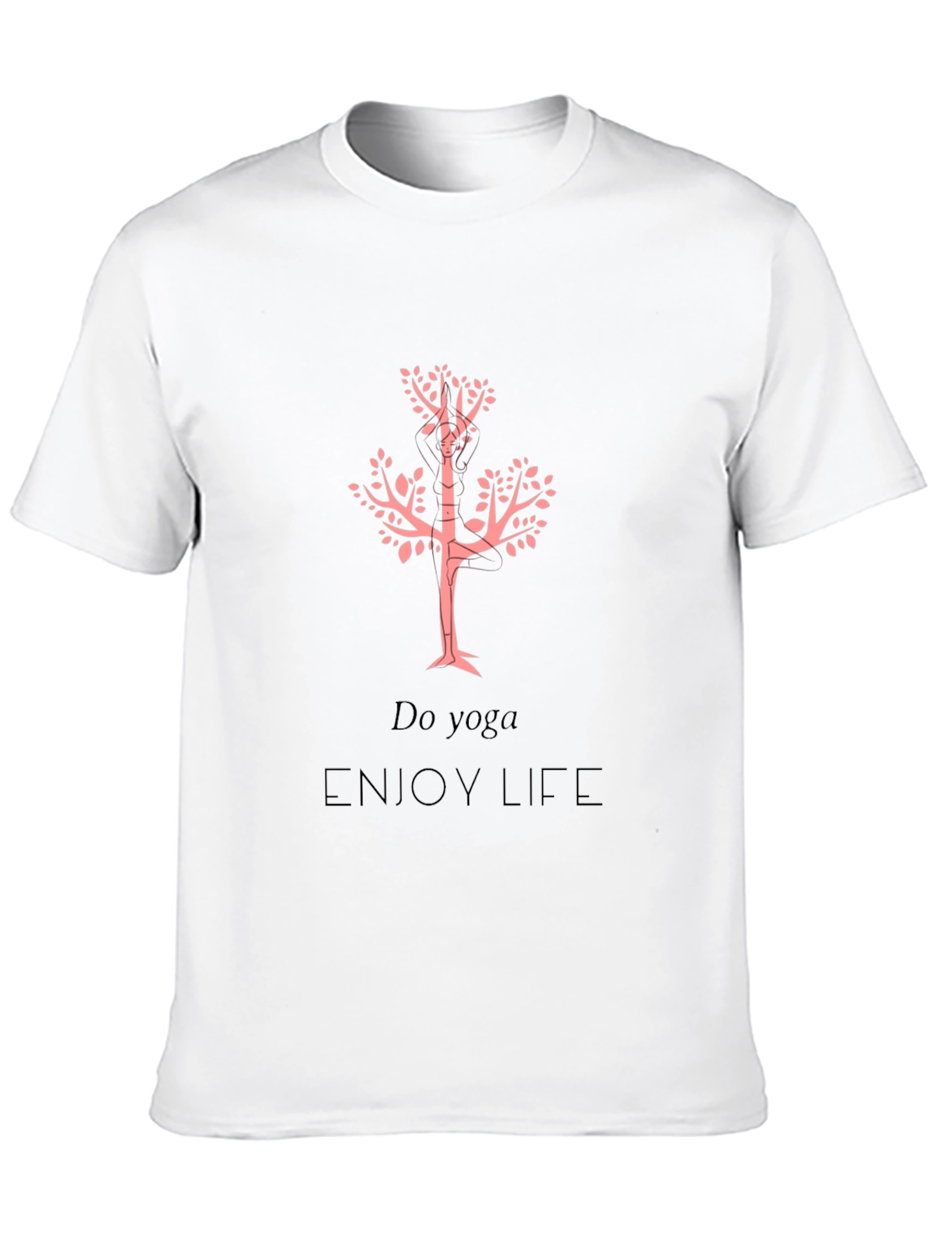 Yoga Life Graphic Tee - Black Casual T-Shirt