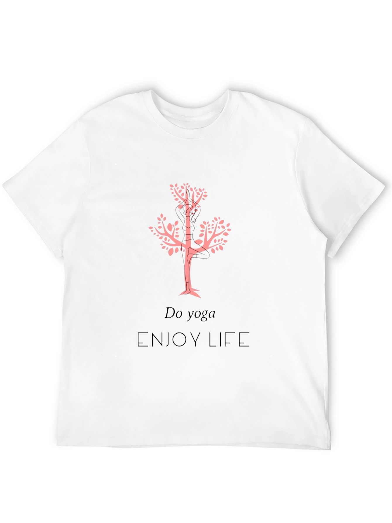 Yoga Life Graphic Tee - Black Casual T-Shirt