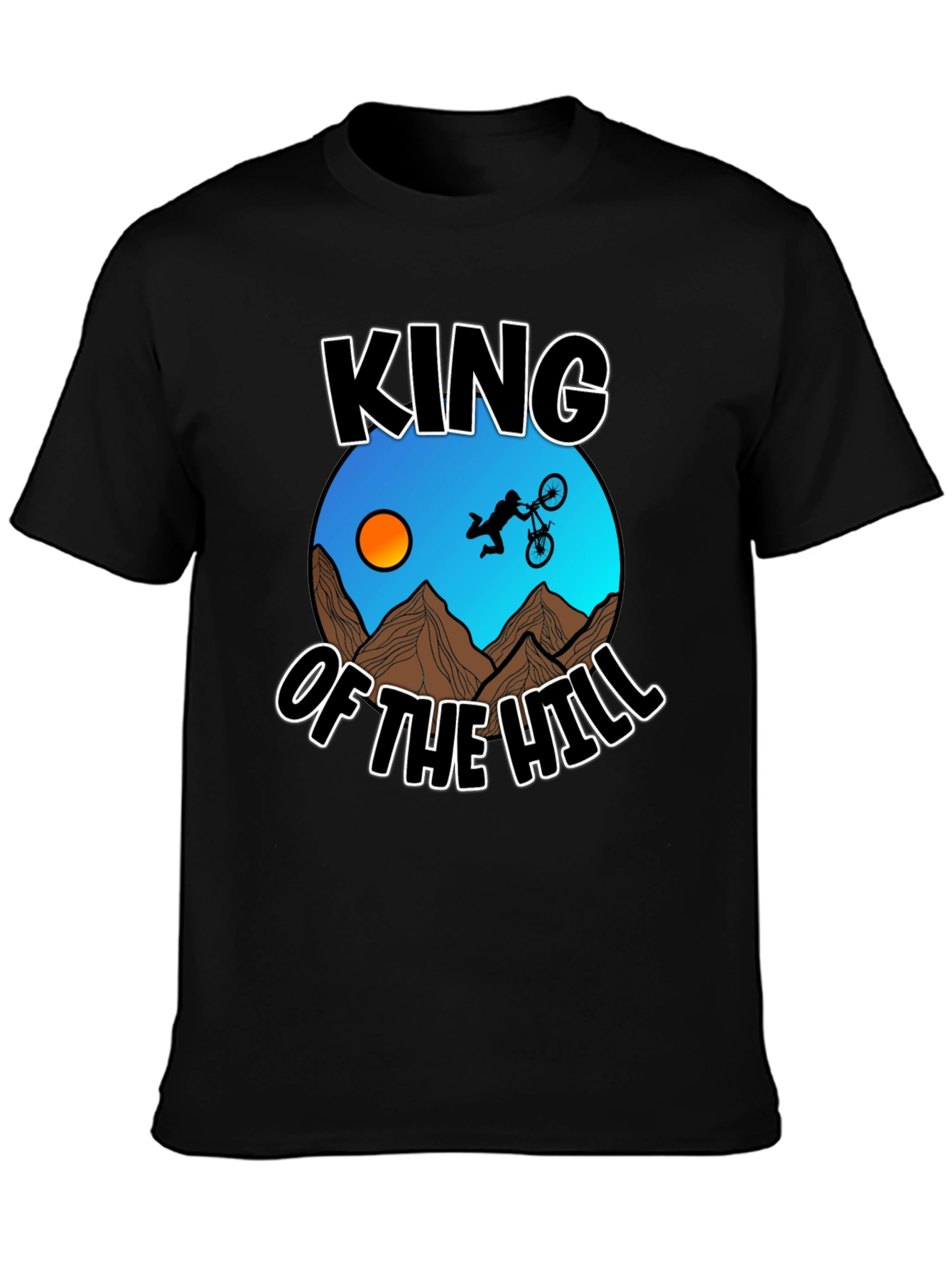 King of the Hill Mountain Biker Graphic T-Shirt