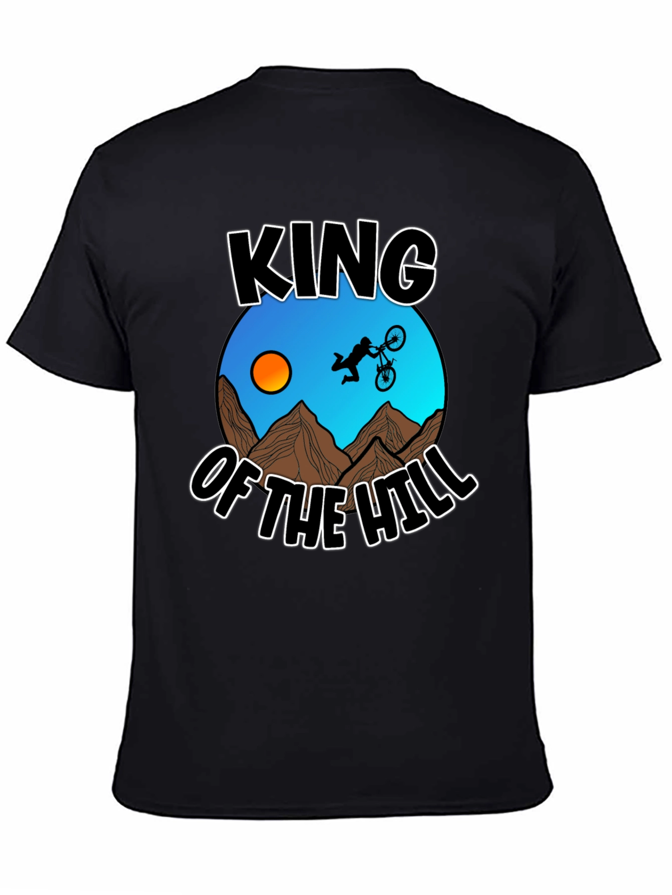 King of the Hill Mountain Biker Graphic T-Shirt