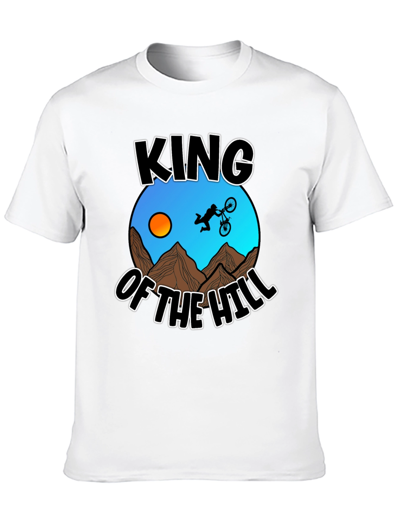 King of the Hill Mountain Biker Graphic T-Shirt