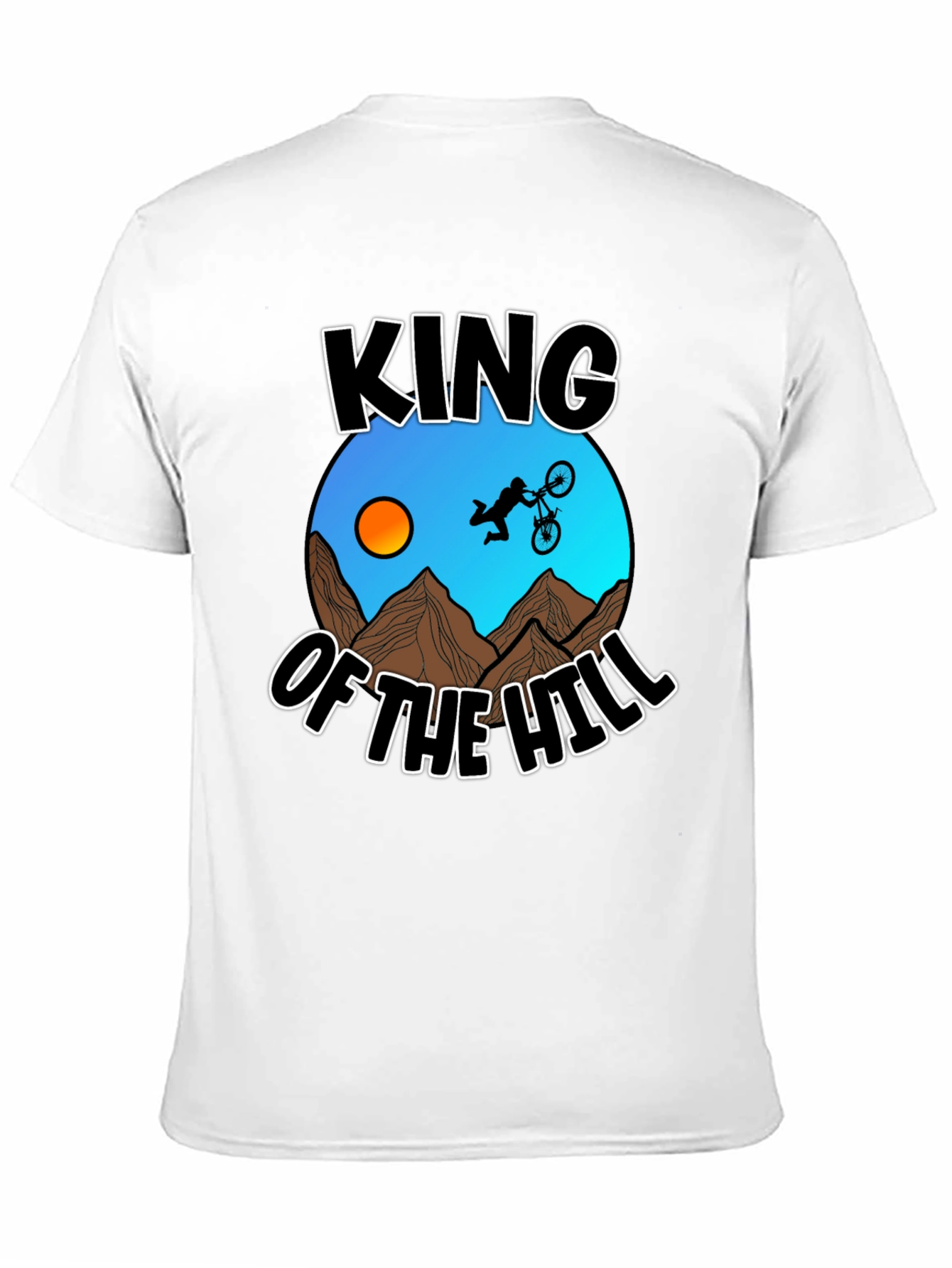 King of the Hill Mountain Biker Graphic T-Shirt