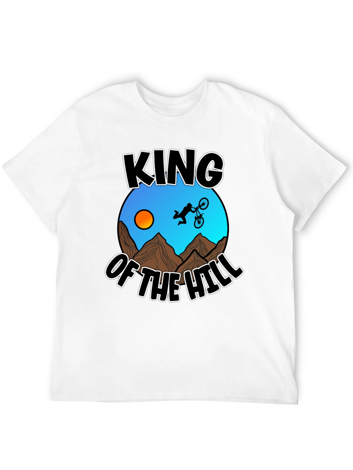 King of the Hill Mountain Biker Graphic T-Shirt