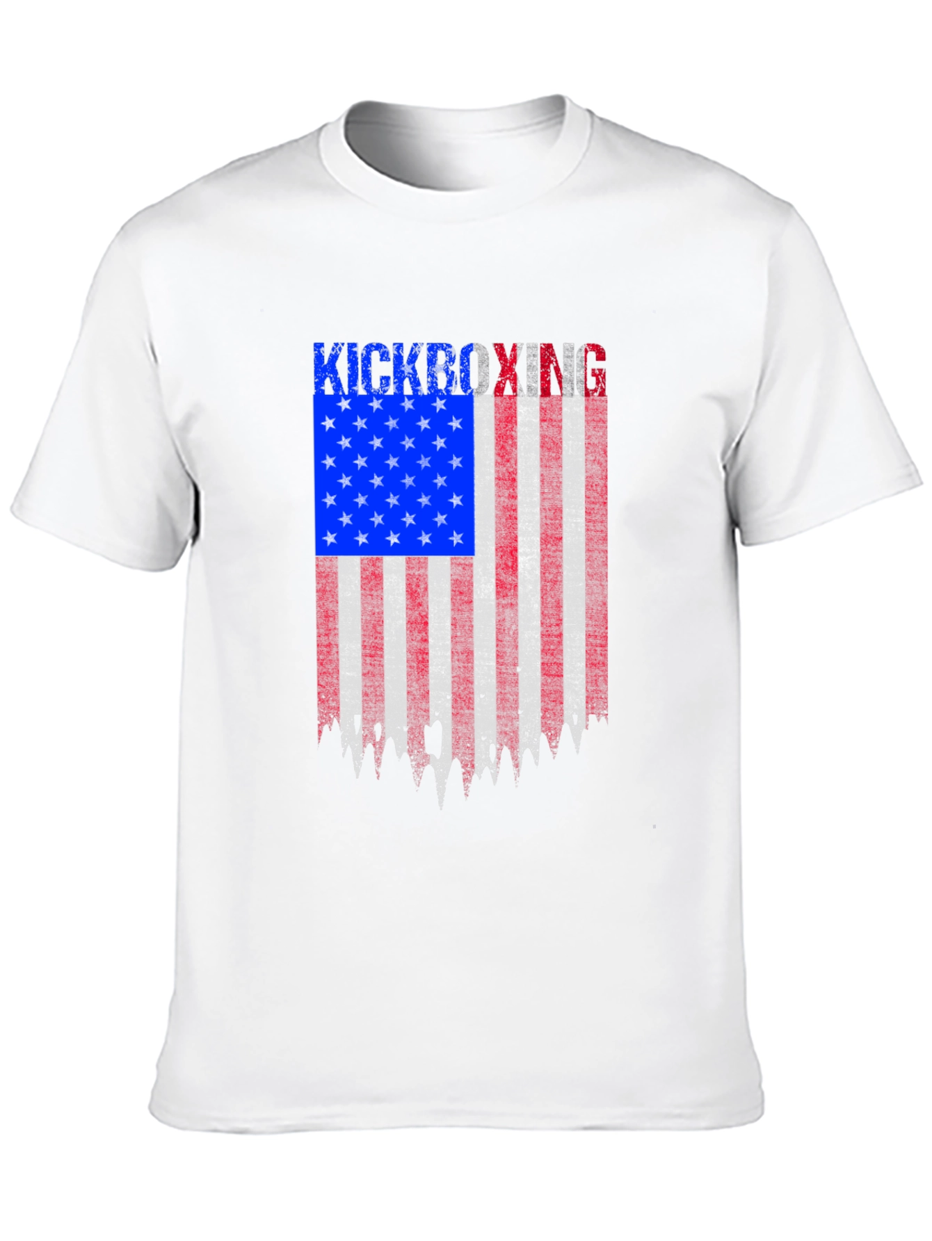 Kickboxing American Flag Patriotic T-Shirt