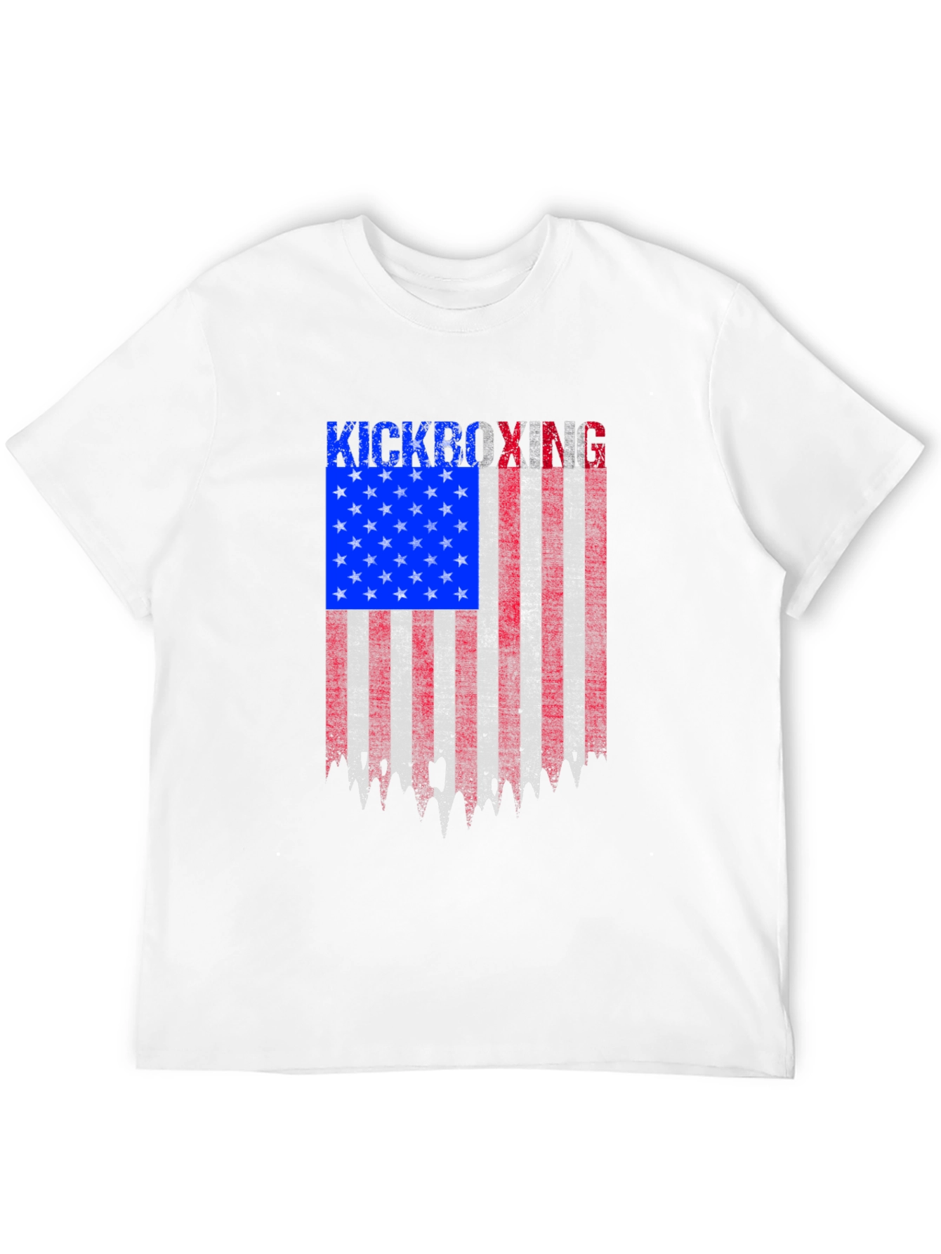 Kickboxing American Flag Patriotic T-Shirt