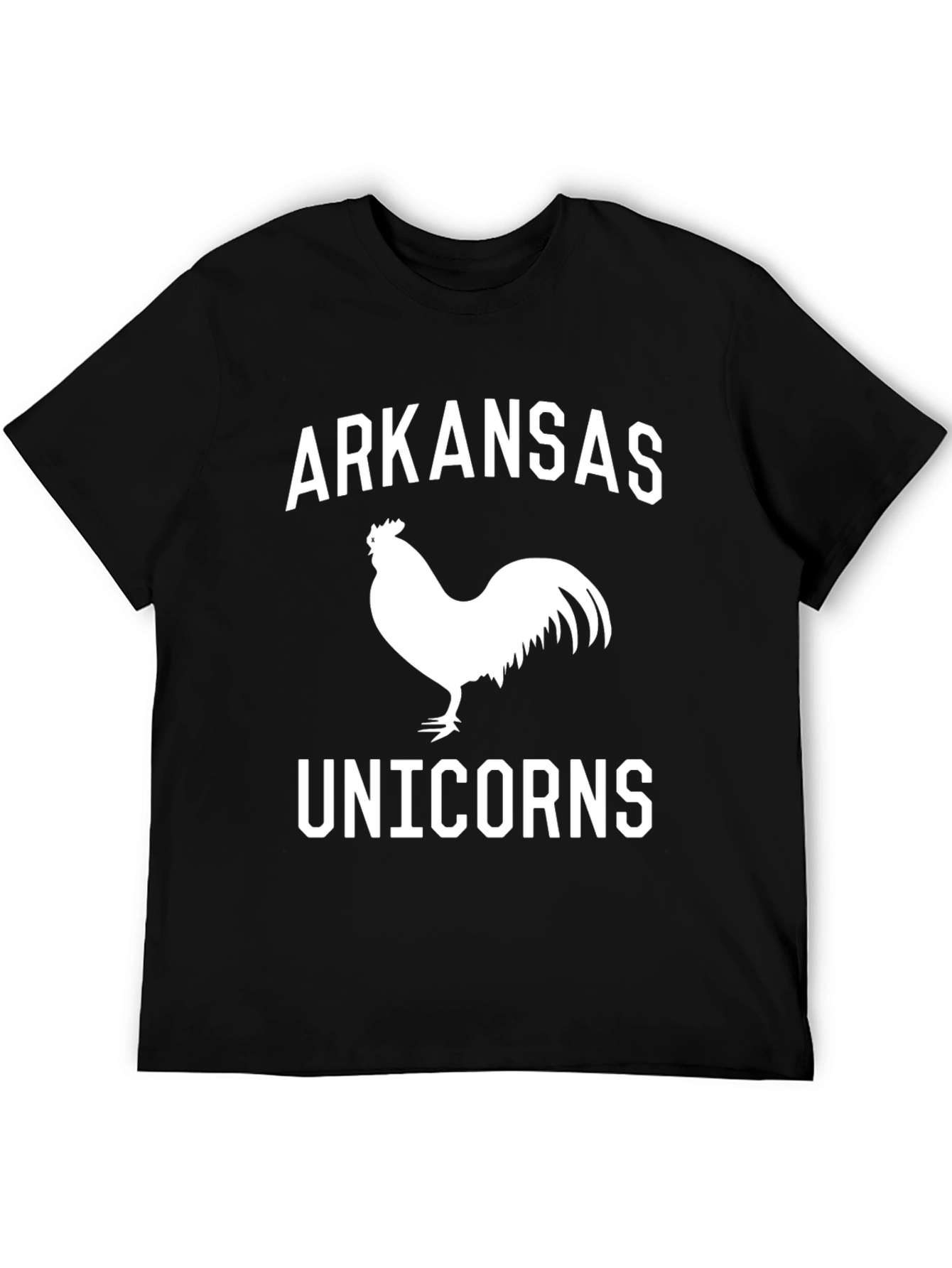 Arkansas Unicorns Black Graphic T-Shirt