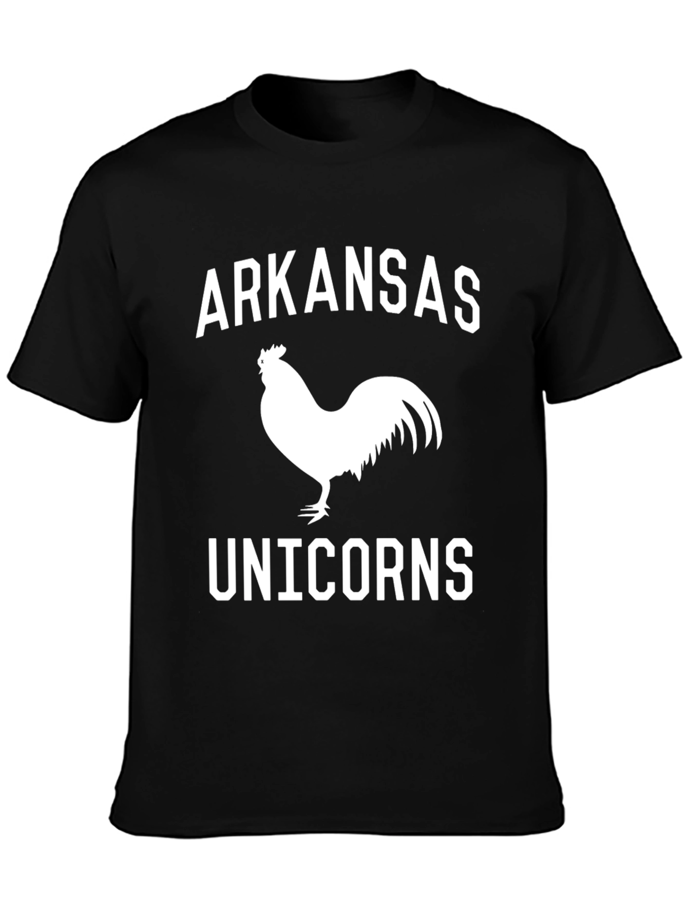 Arkansas Unicorns Black Graphic T-Shirt
