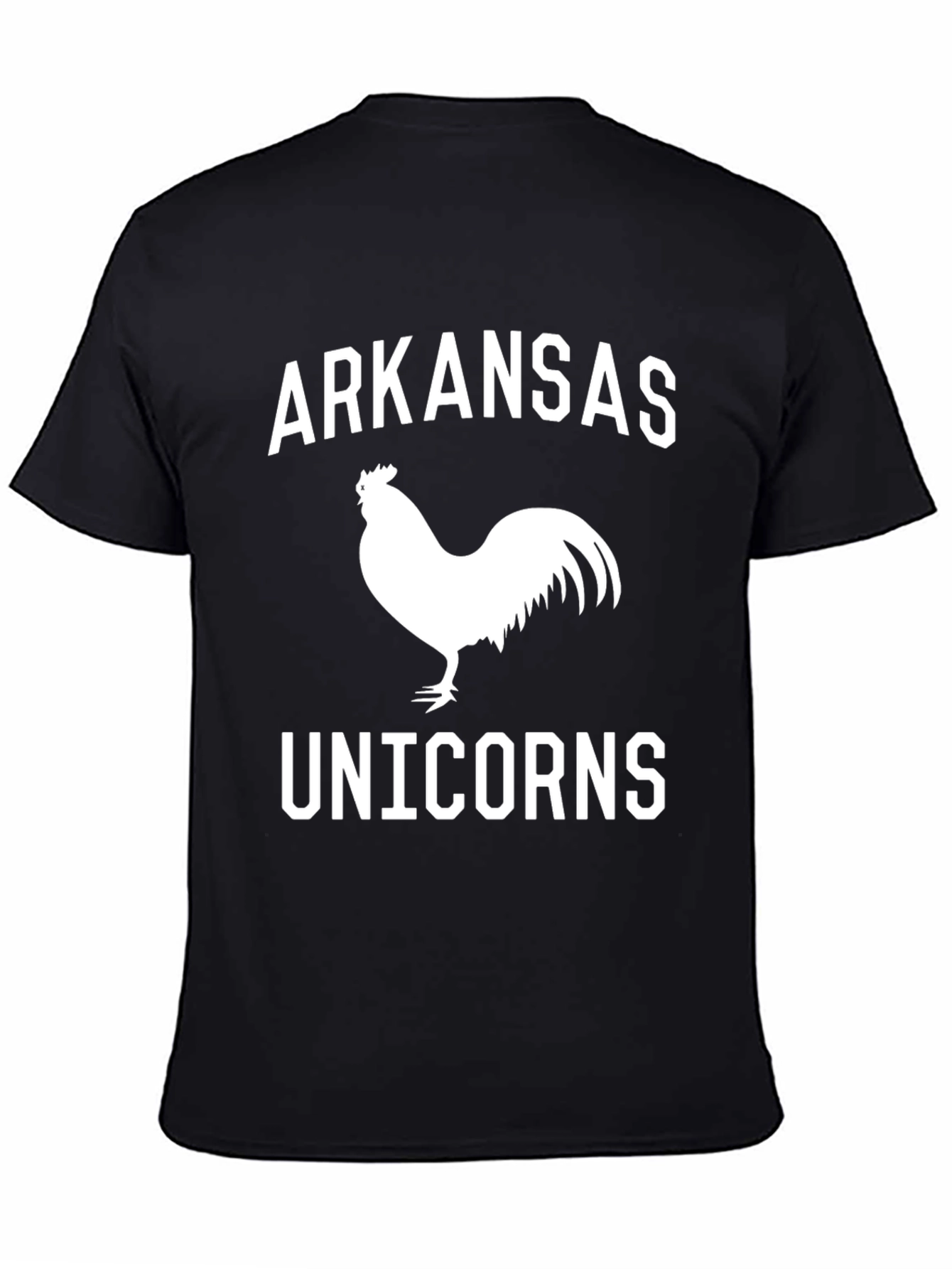 Arkansas Unicorns Black Graphic T-Shirt