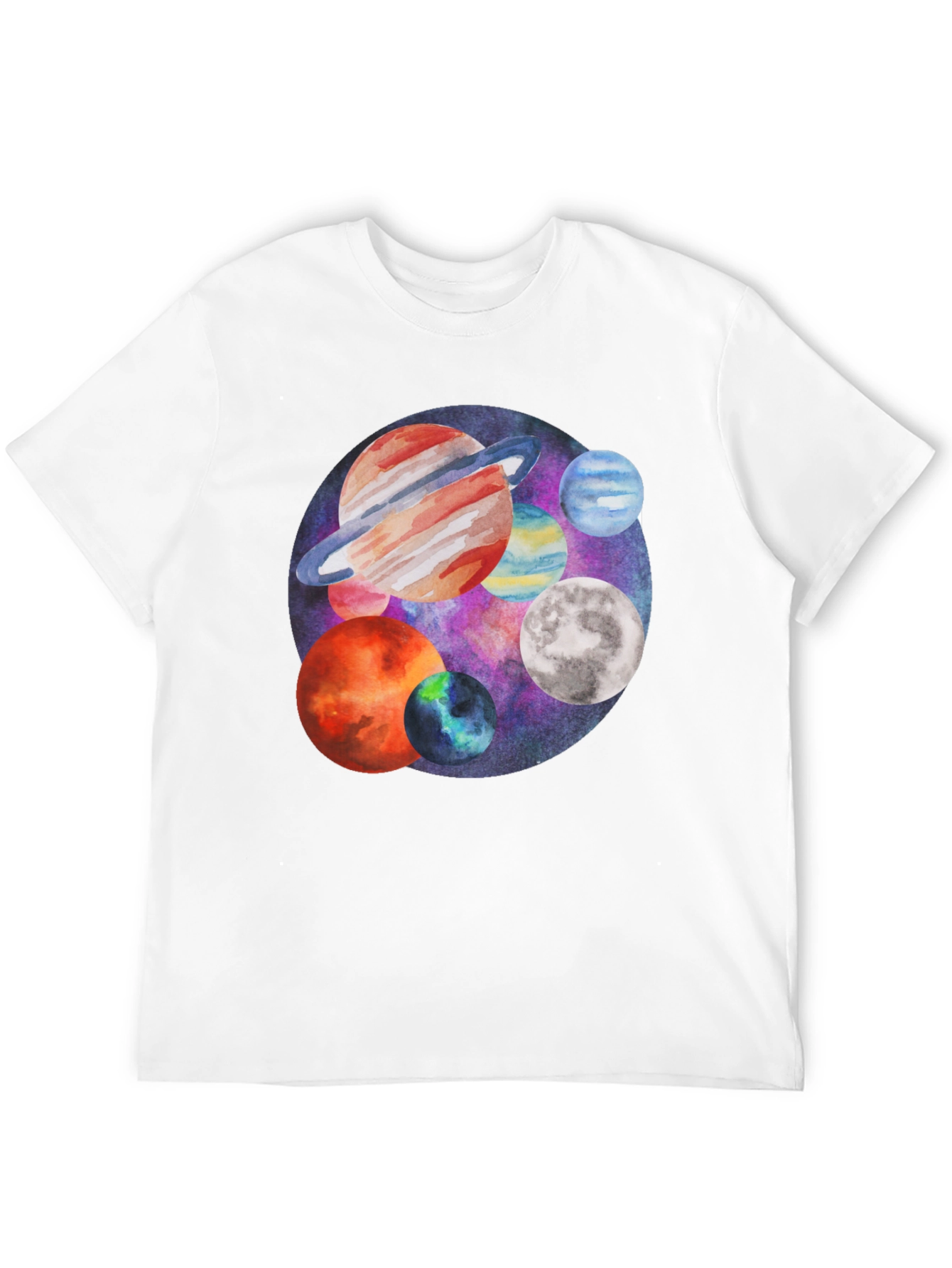 Planets Graphic Tee - Space Lover T-Shirt