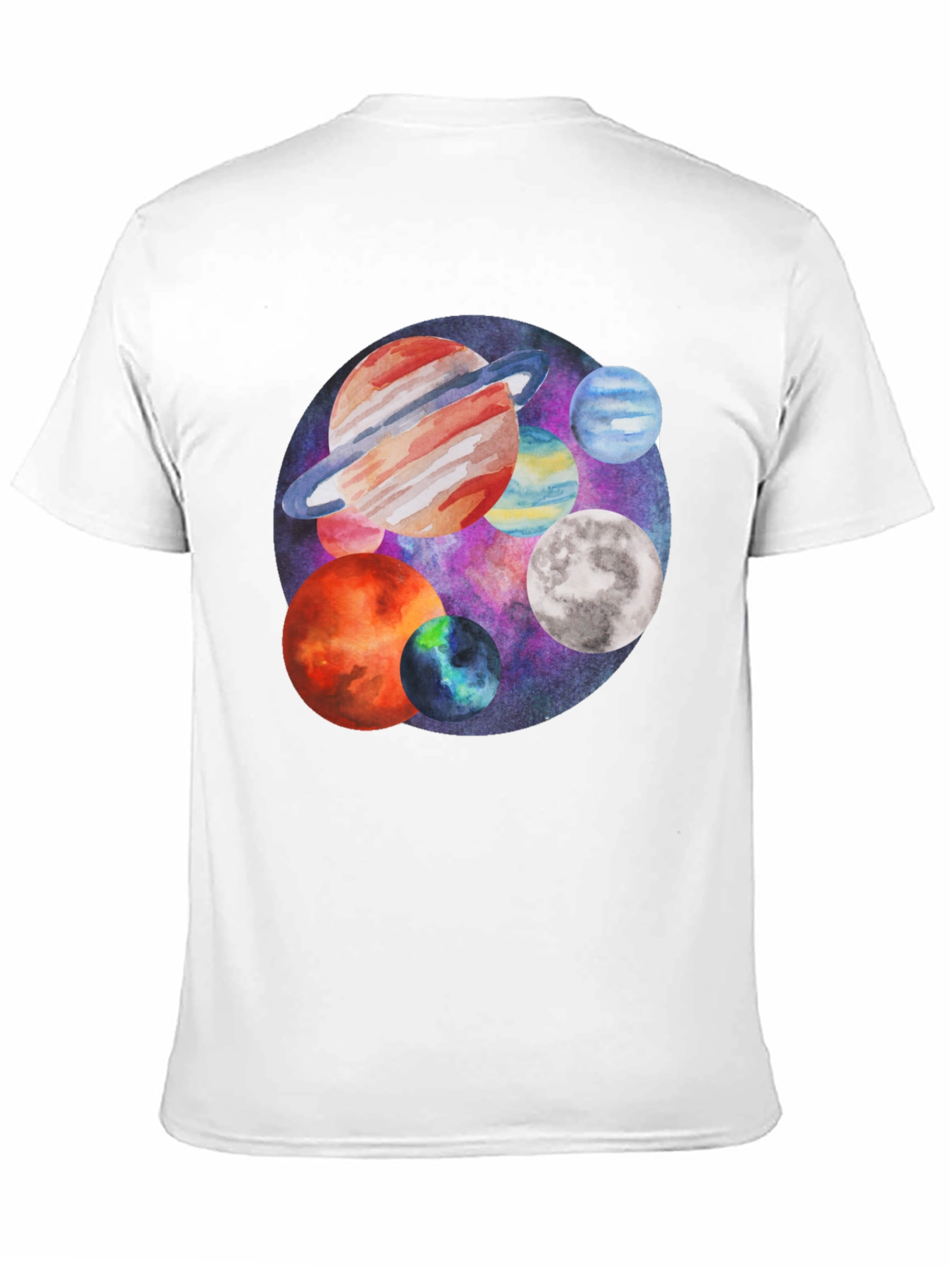 Planets Graphic Tee - Space Lover T-Shirt
