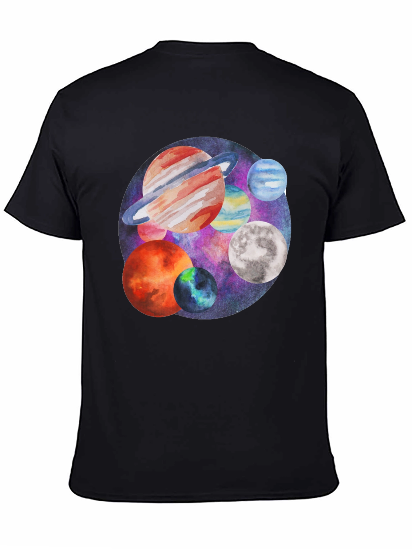 Planets Graphic Tee - Space Lover T-Shirt