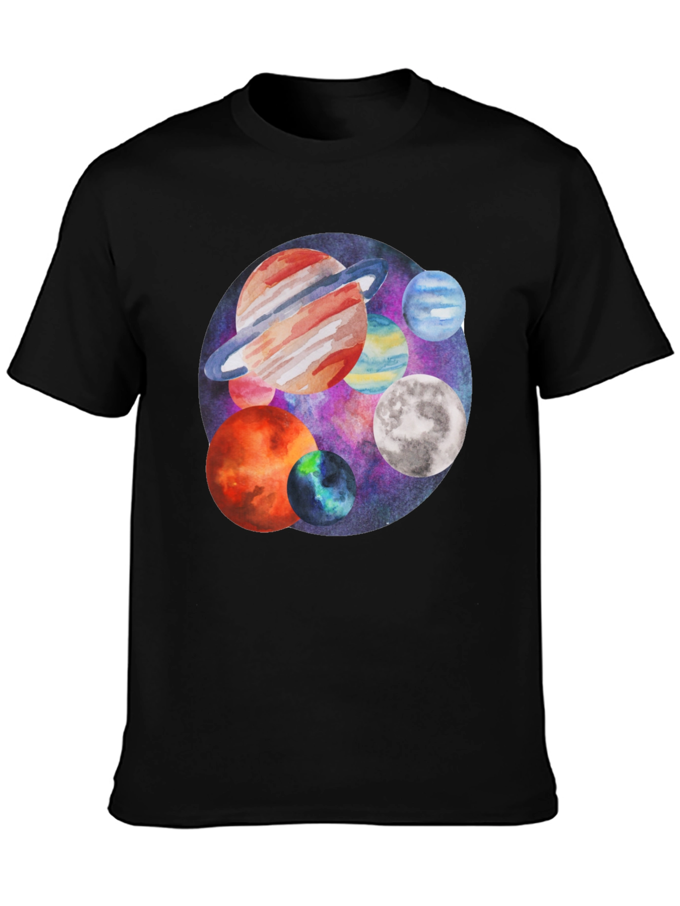 Planets Graphic Tee - Space Lover T-Shirt