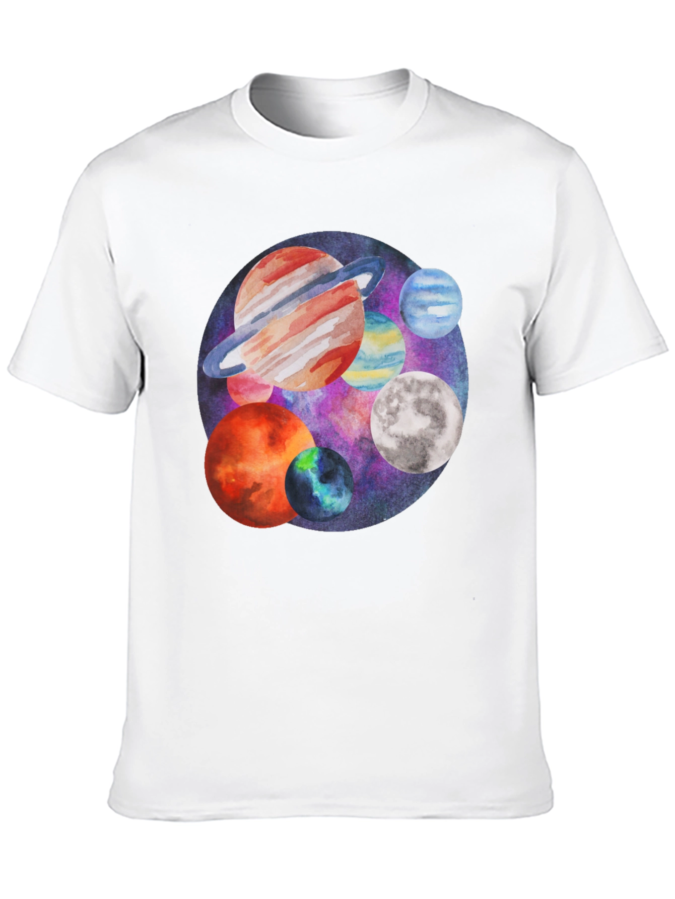 Planets Graphic Tee - Space Lover T-Shirt