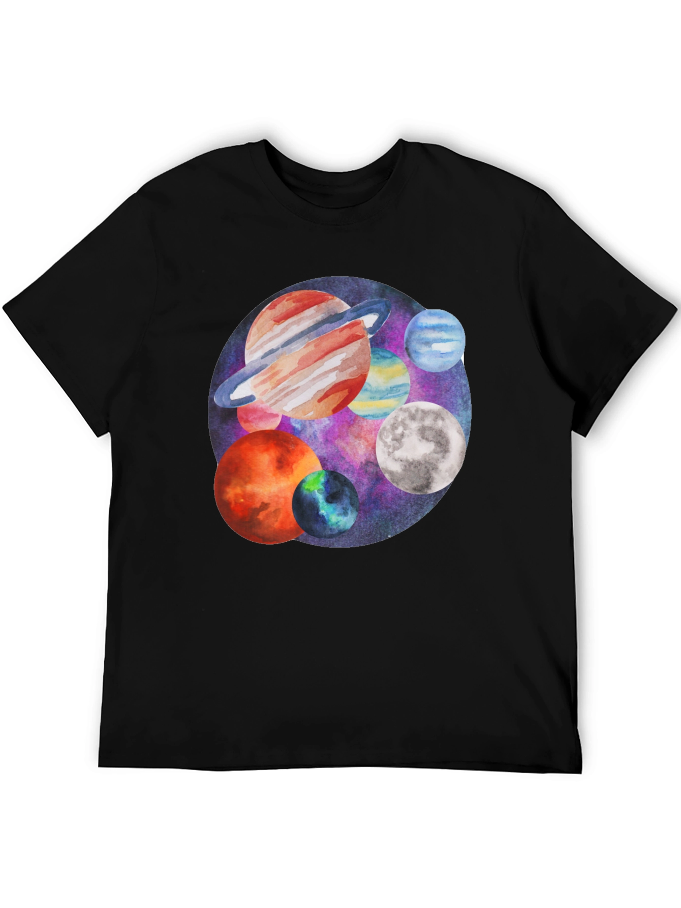 Planets Graphic Tee - Space Lover T-Shirt