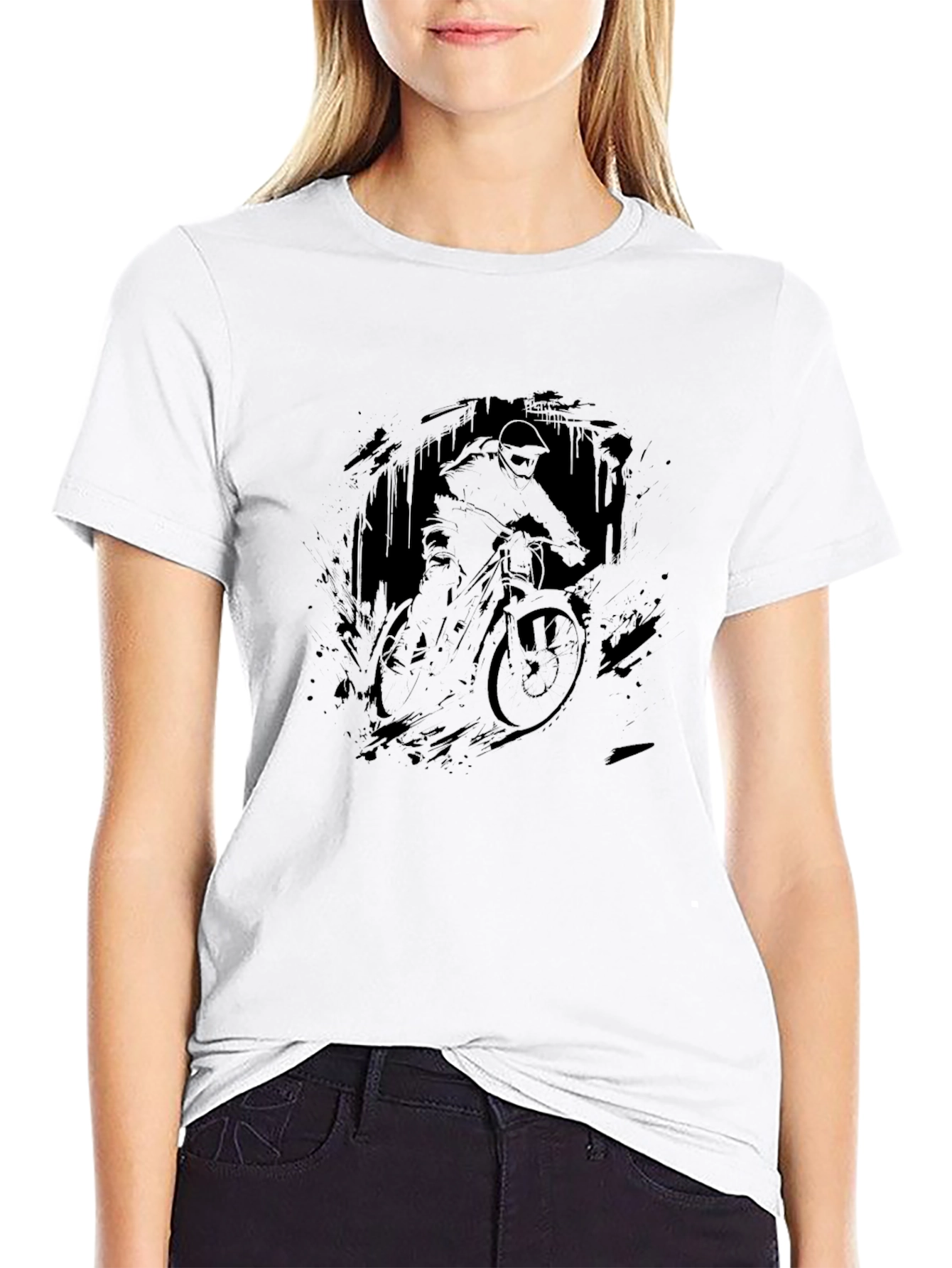 Black Mountain Bike Graphic Tee
