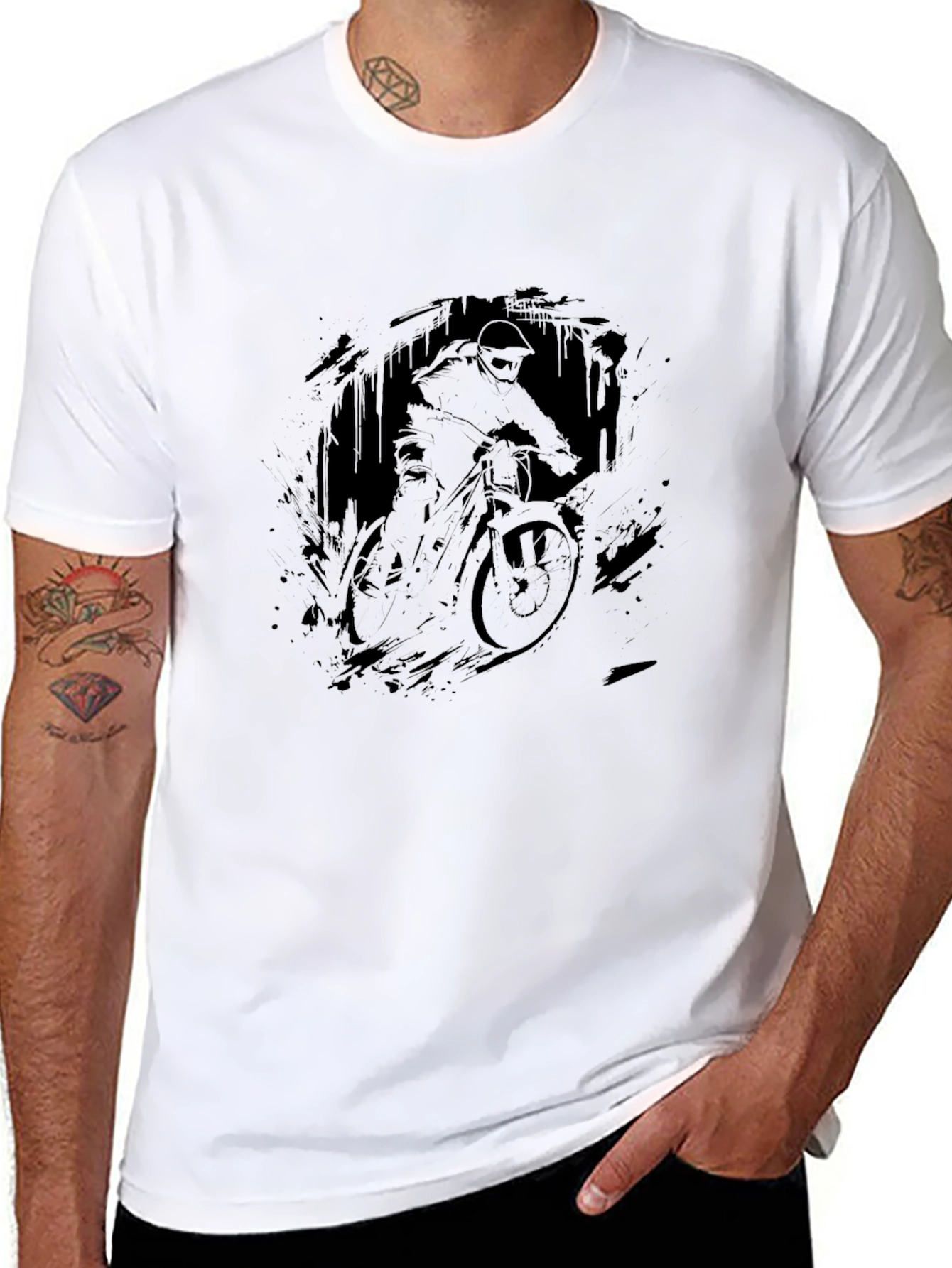 Black Mountain Bike Graphic Tee