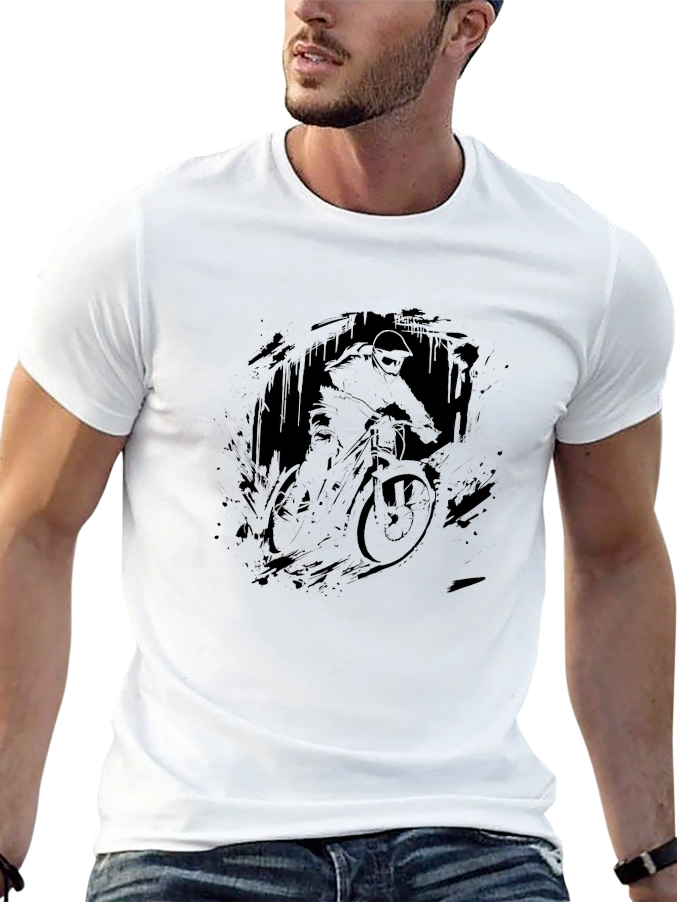 Black Mountain Bike Graphic Tee