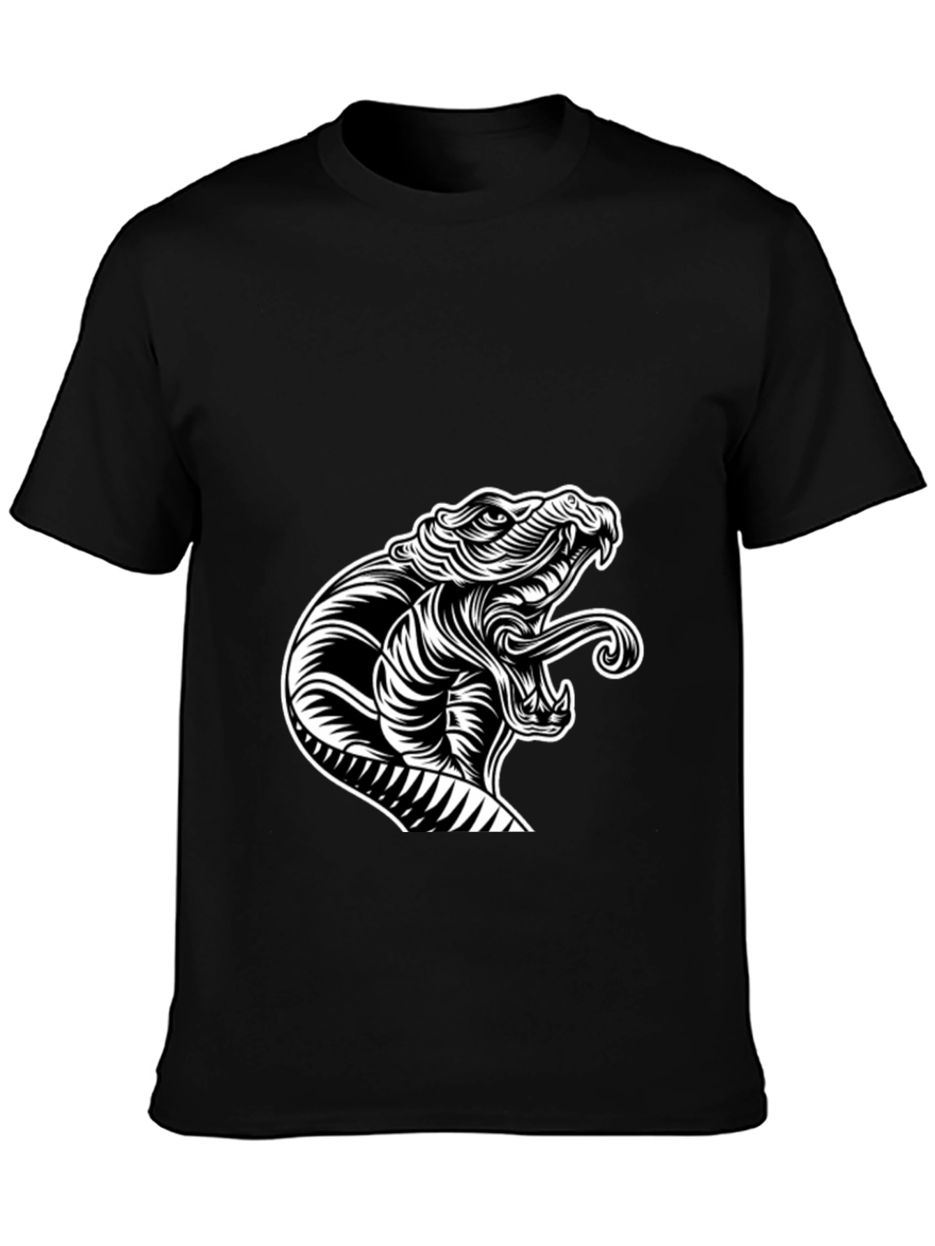 Snake Graphic Black T-Shirt