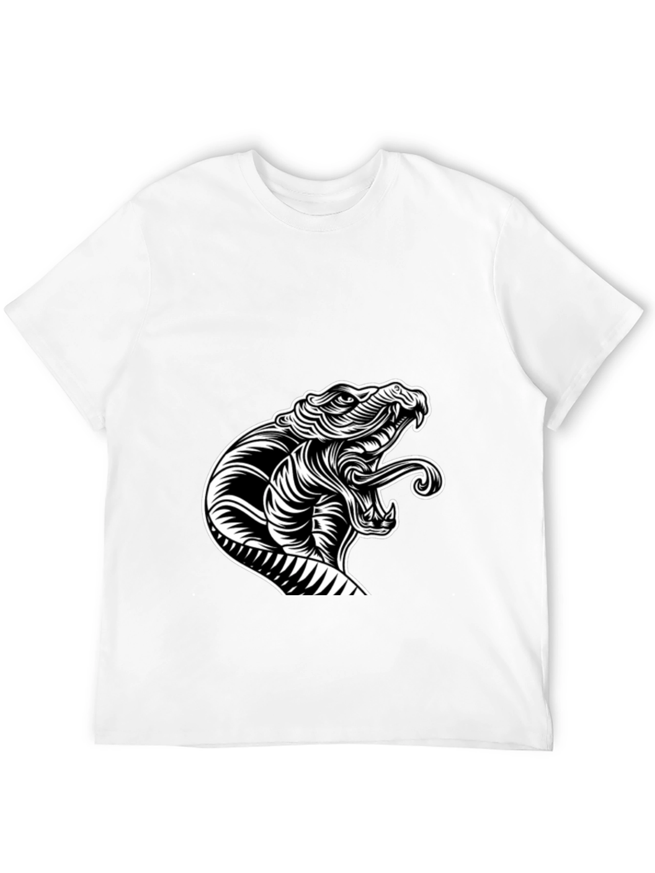 Snake Graphic Black T-Shirt
