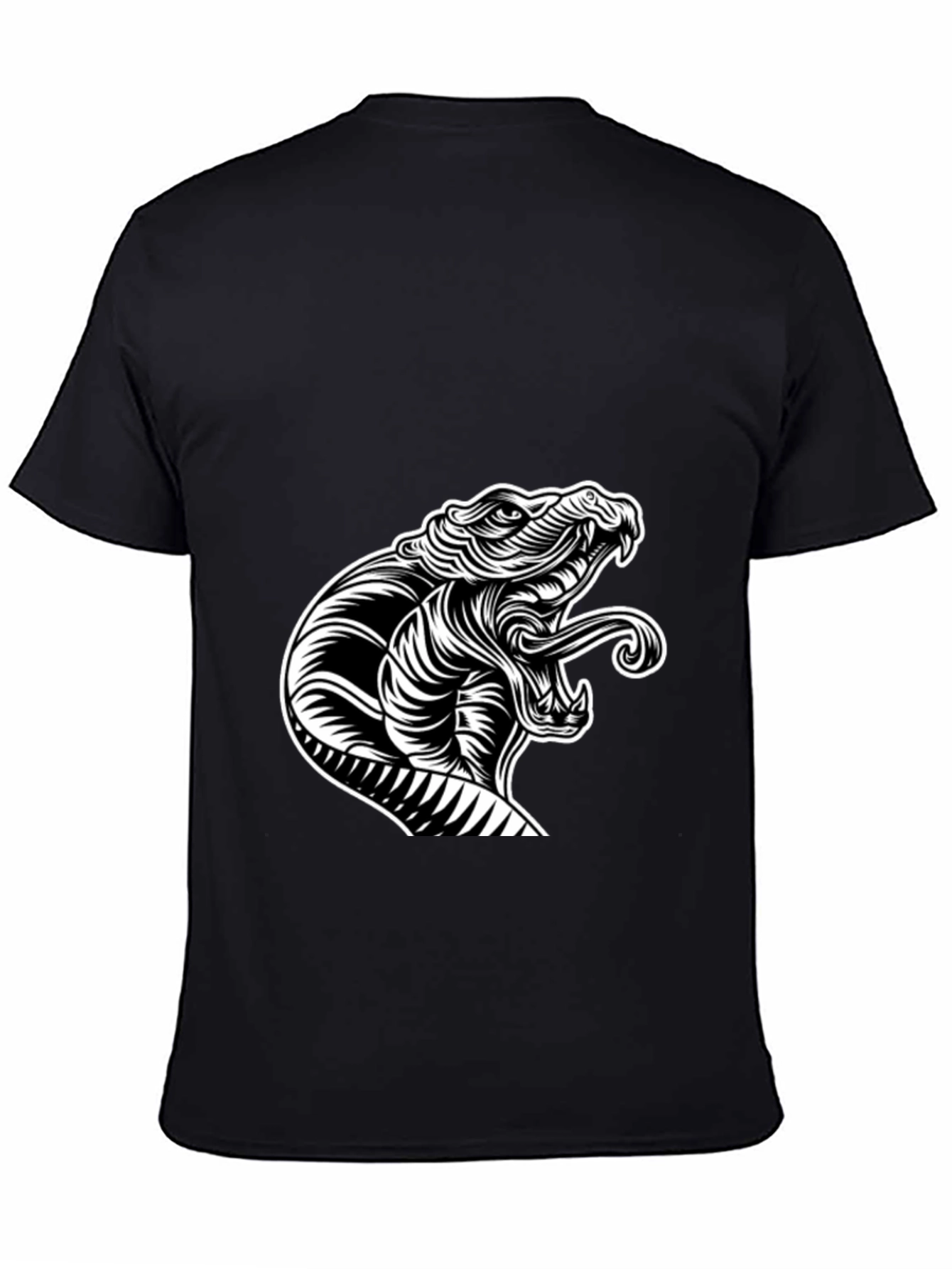Snake Graphic Black T-Shirt
