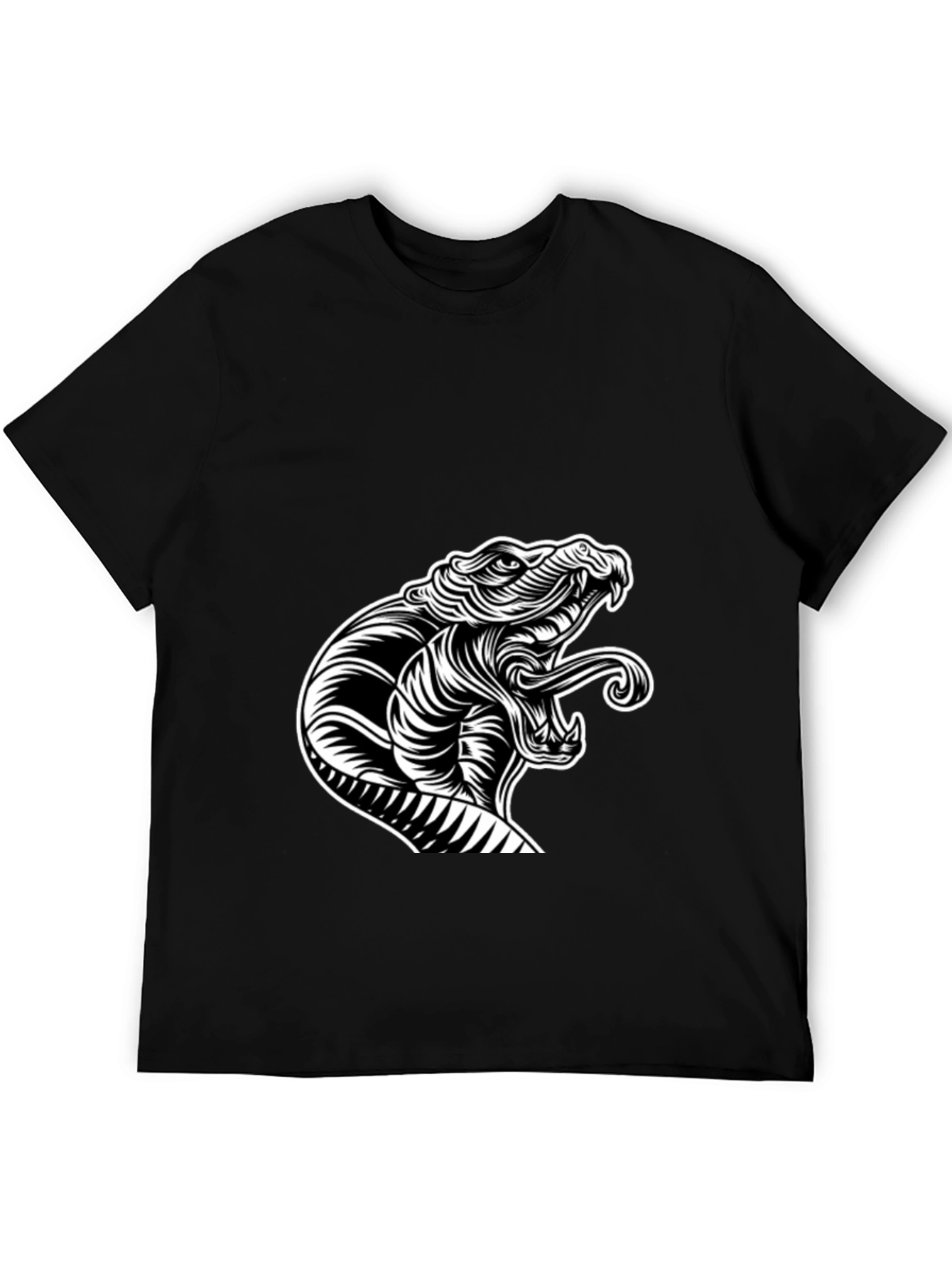 Snake Graphic Black T-Shirt