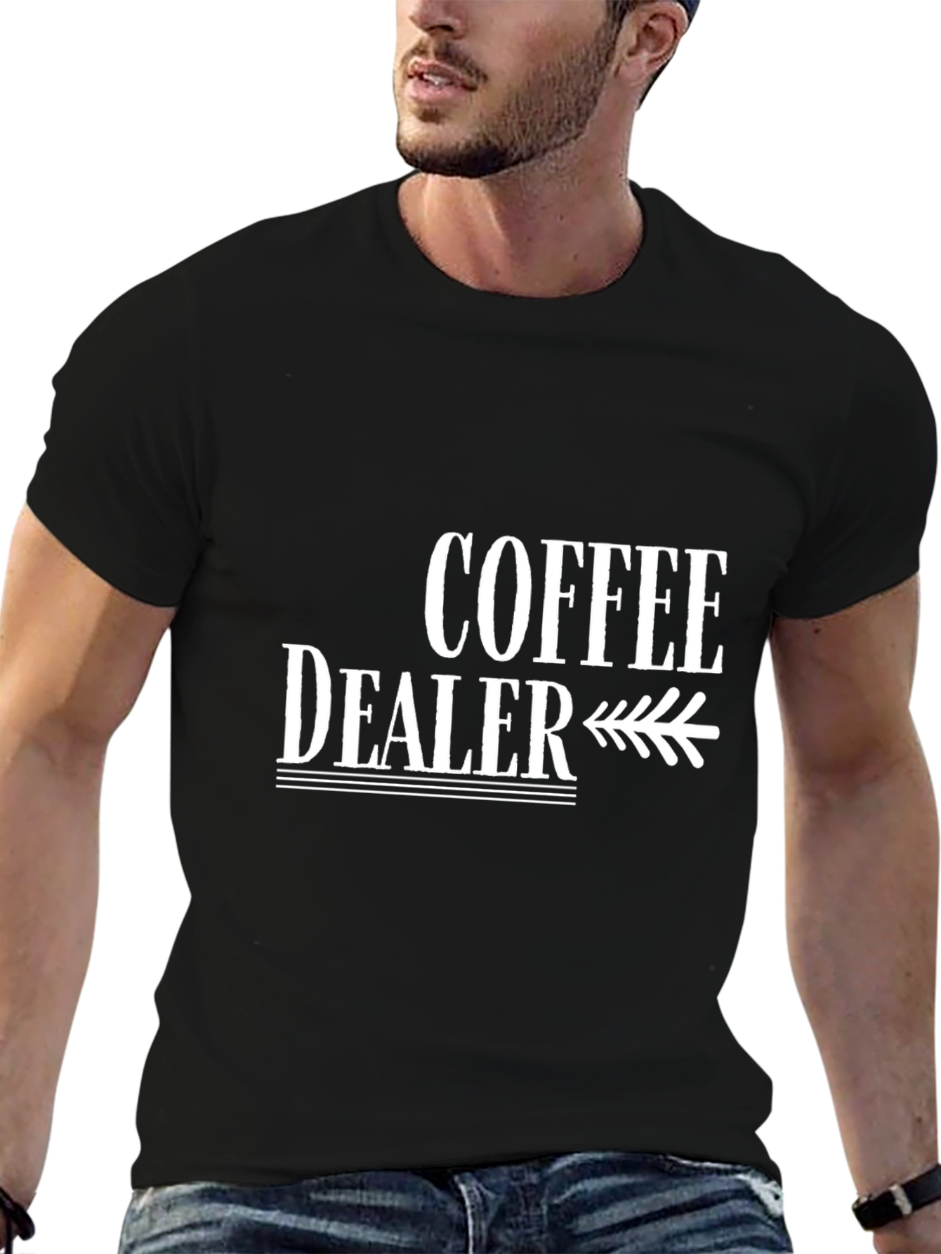 Coffee Dealer Graphic Tee - Black Cotton Shirt