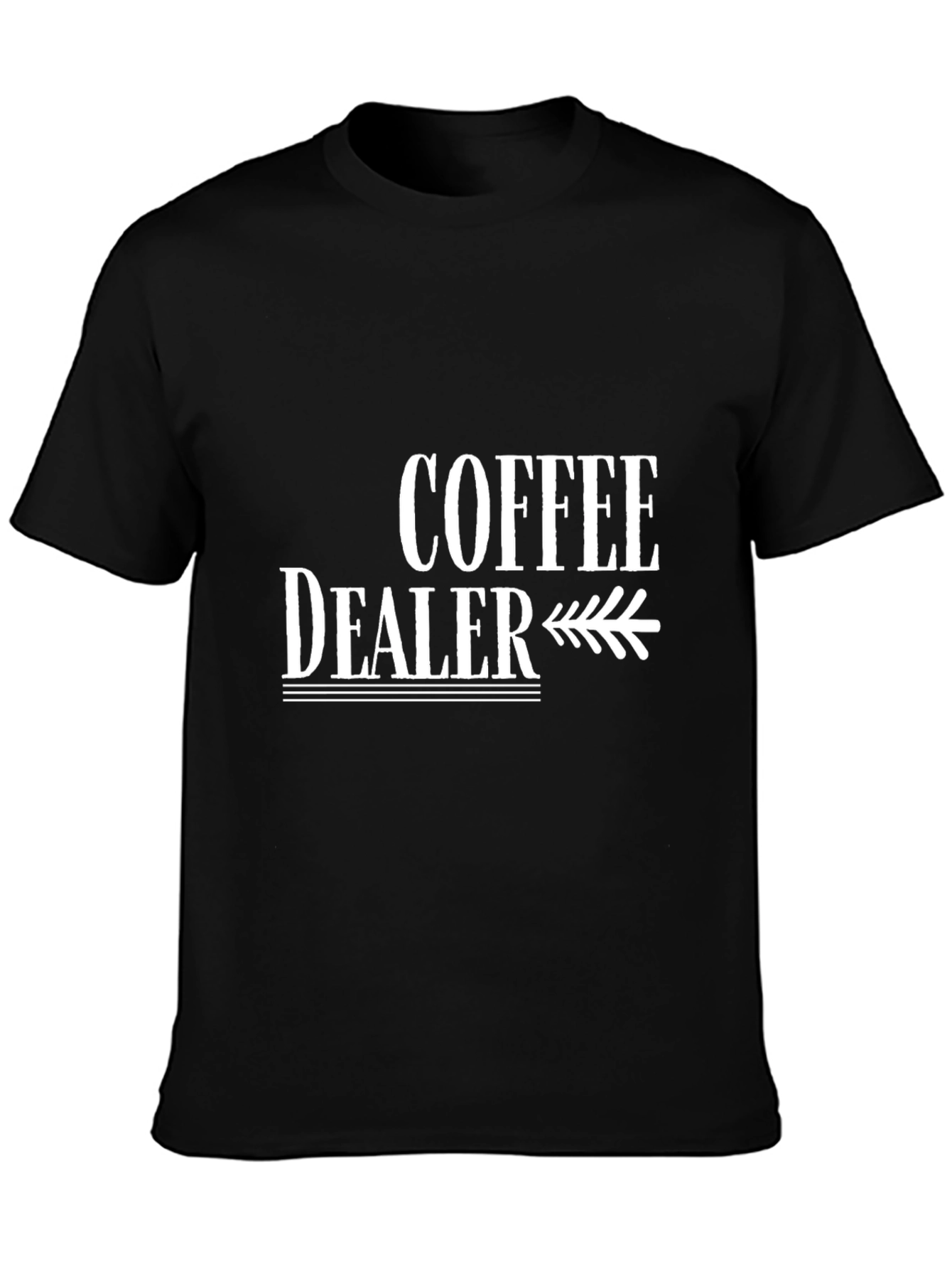 Coffee Dealer Graphic Tee - Black Cotton Shirt