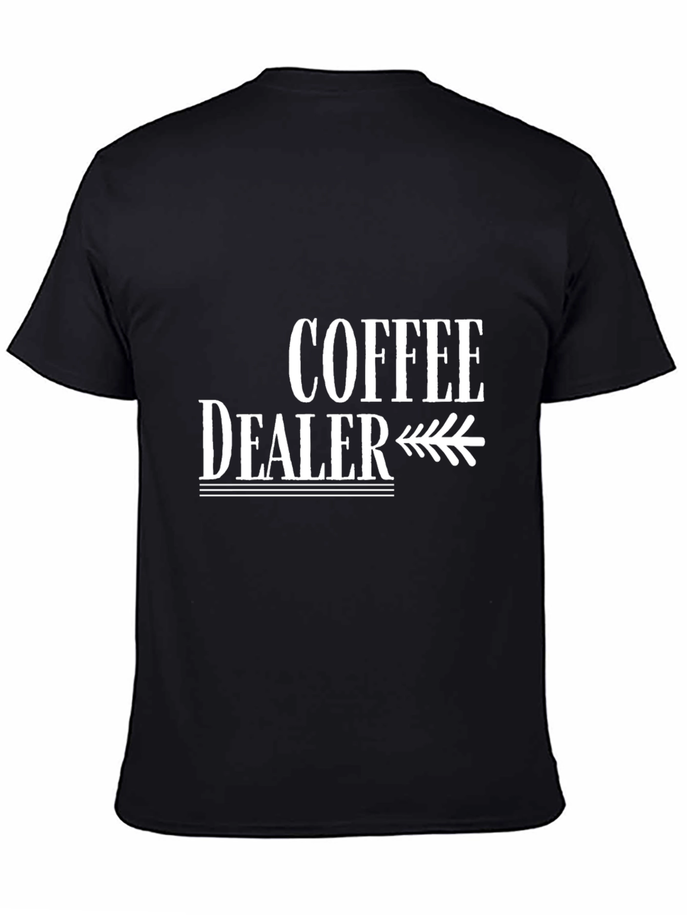 Coffee Dealer Graphic Tee - Black Cotton Shirt