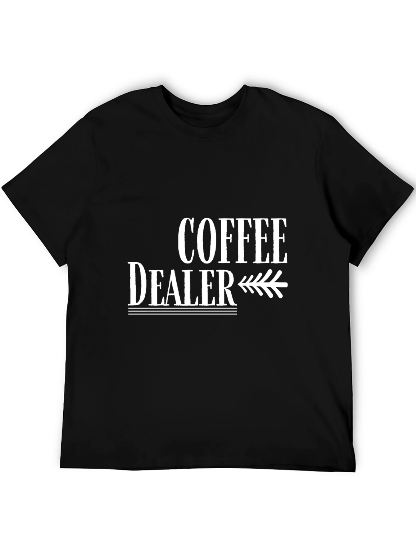 Coffee Dealer Graphic Tee - Black Cotton Shirt
