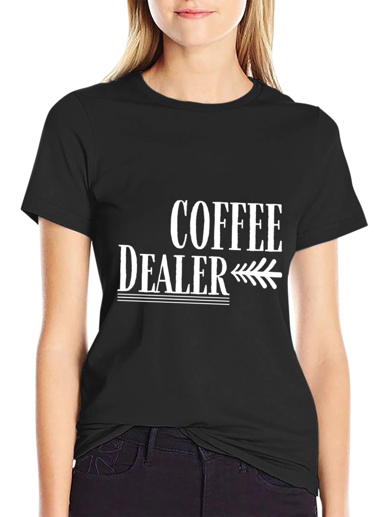 Coffee Dealer Graphic Tee - Black Cotton Shirt