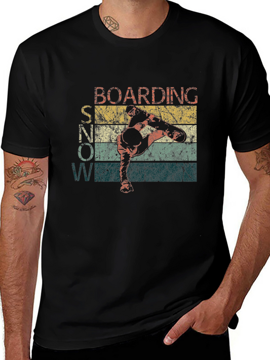 Vintage Snowboarding T-Shirt - Retro Style