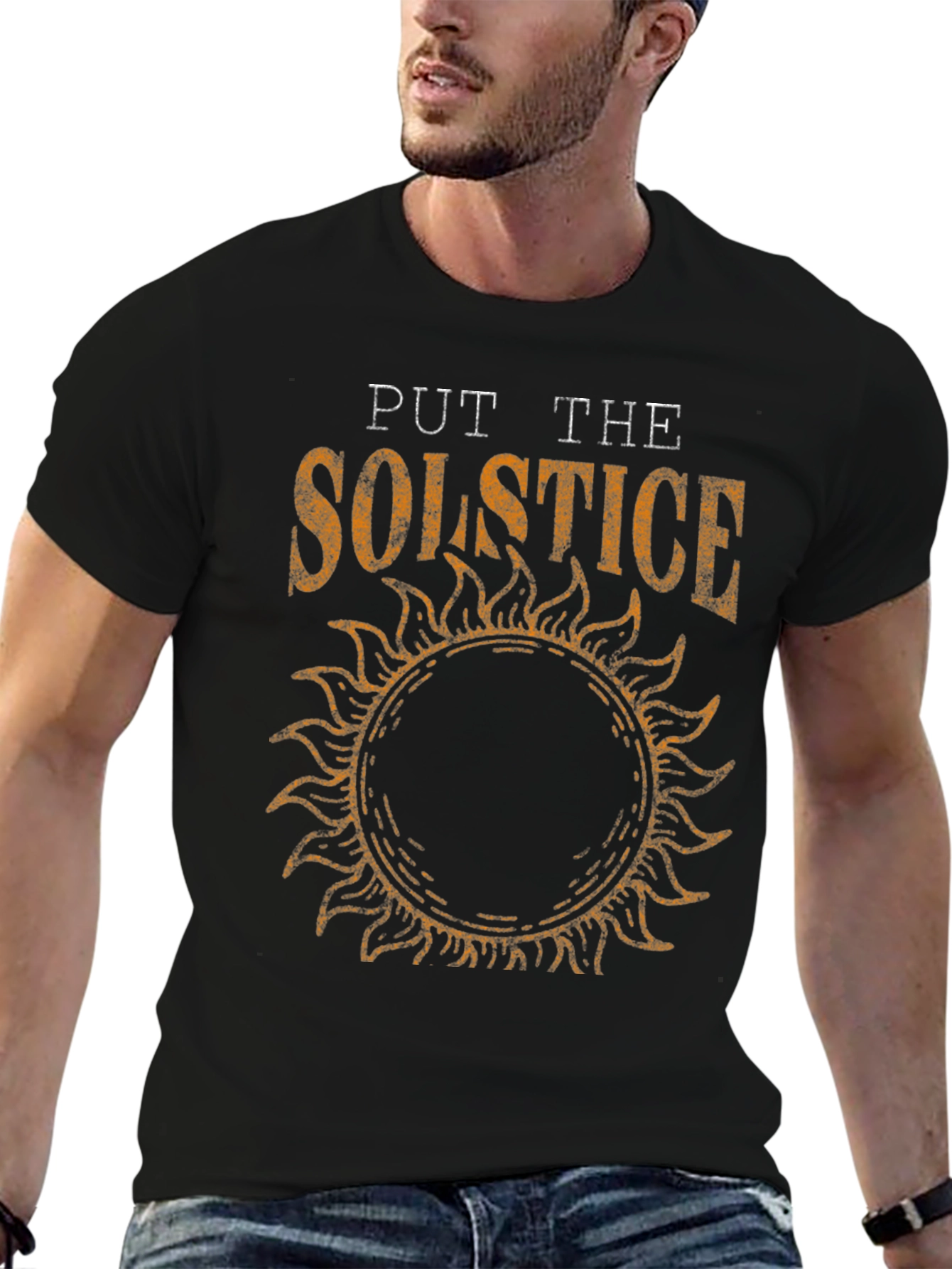 Solstice Graphic Tee - Stylish Sun Design