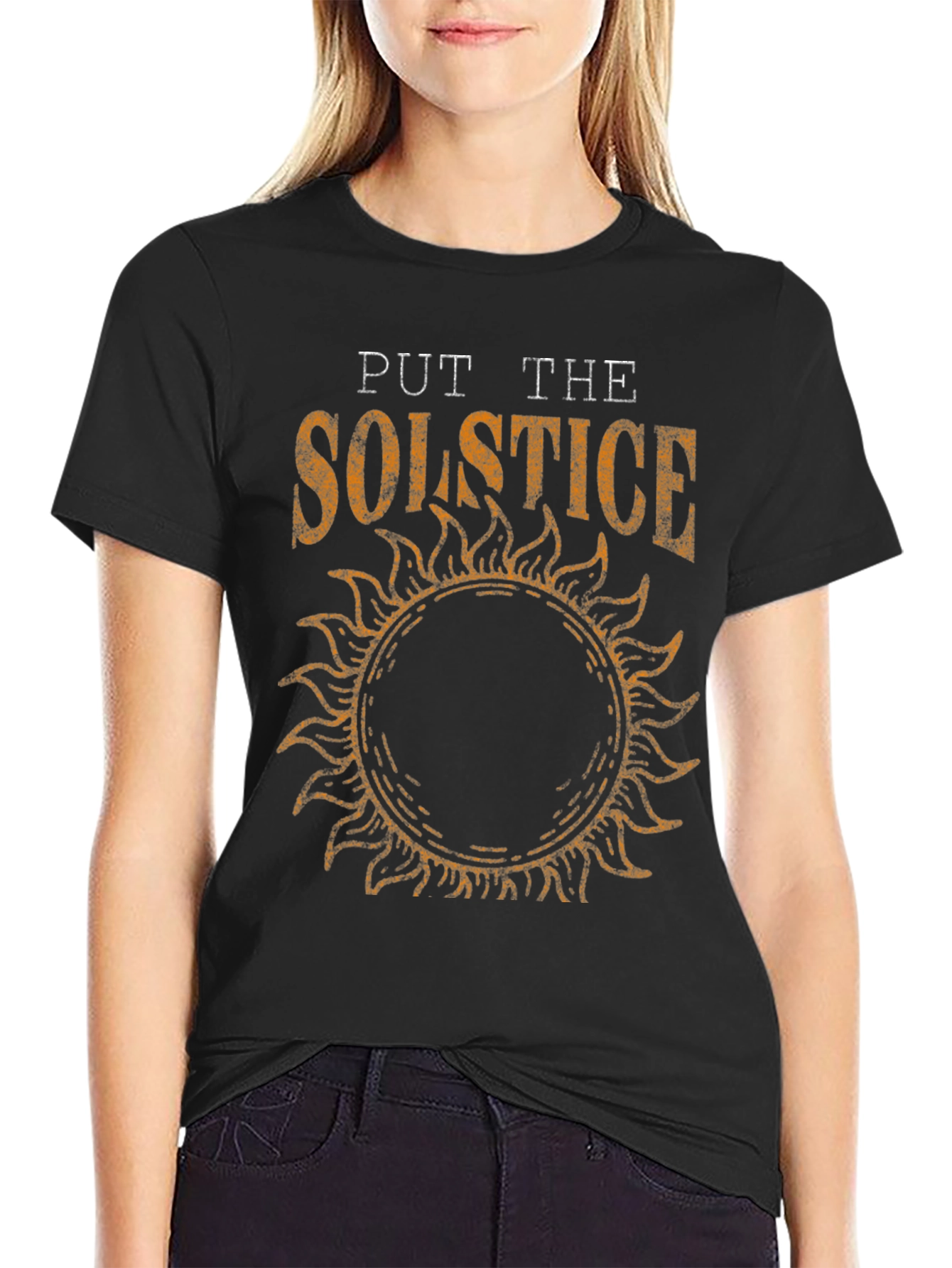 Solstice Graphic Tee - Stylish Sun Design