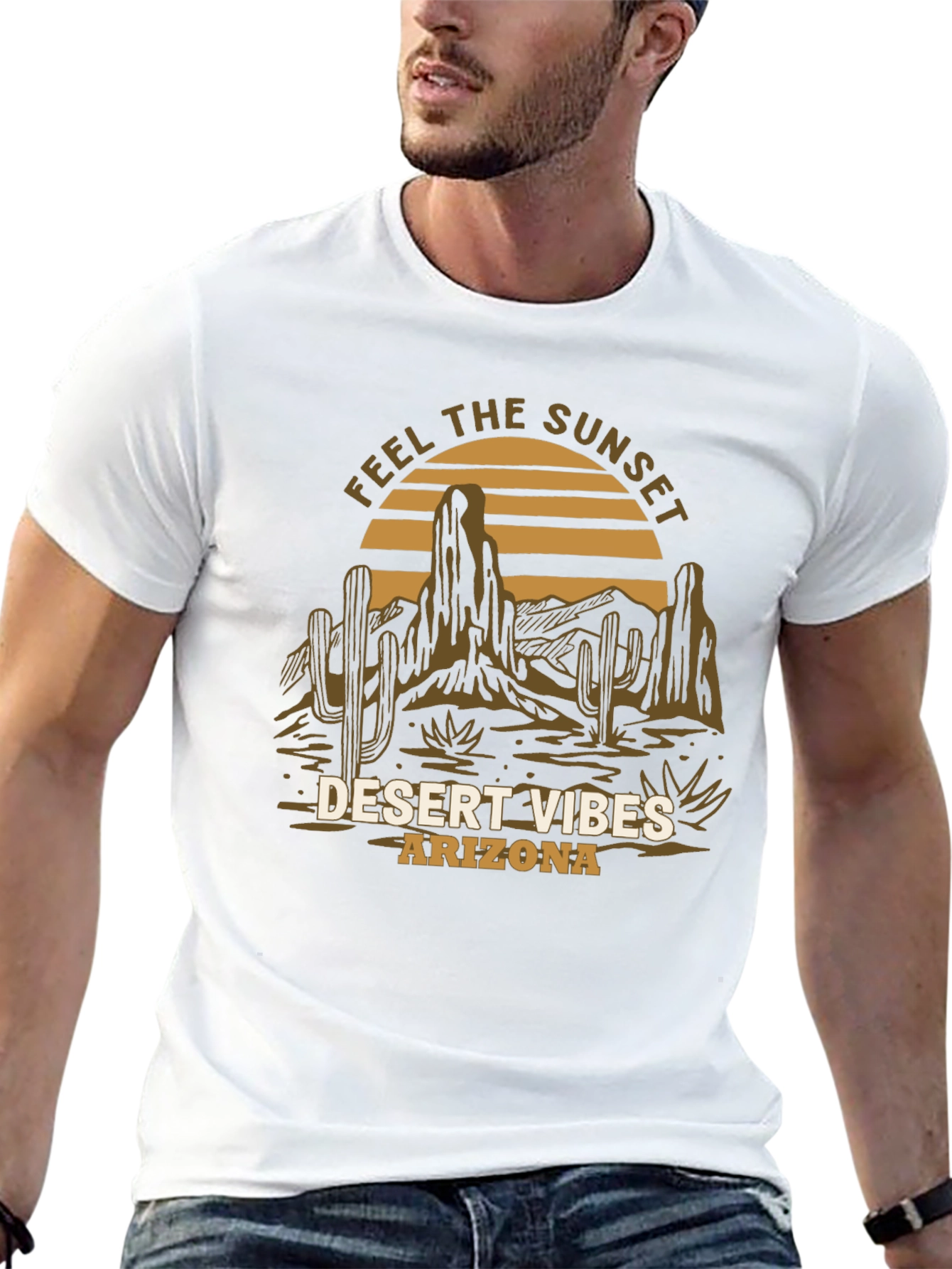 Desert Vibes Arizona Tee - Sunset Graphic T-Shirt