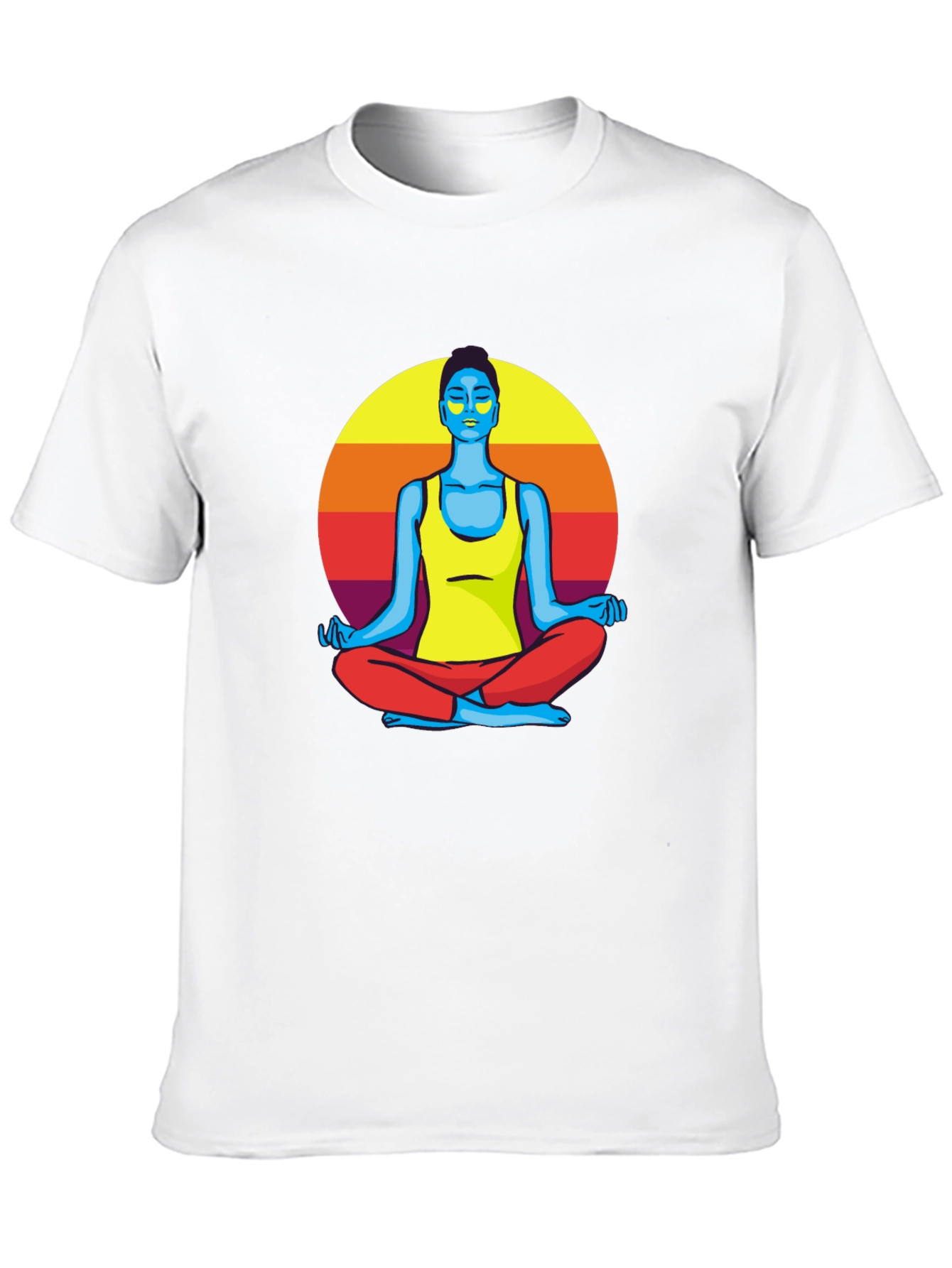 Meditative Sunset T-Shirt - Unisex Black Tee