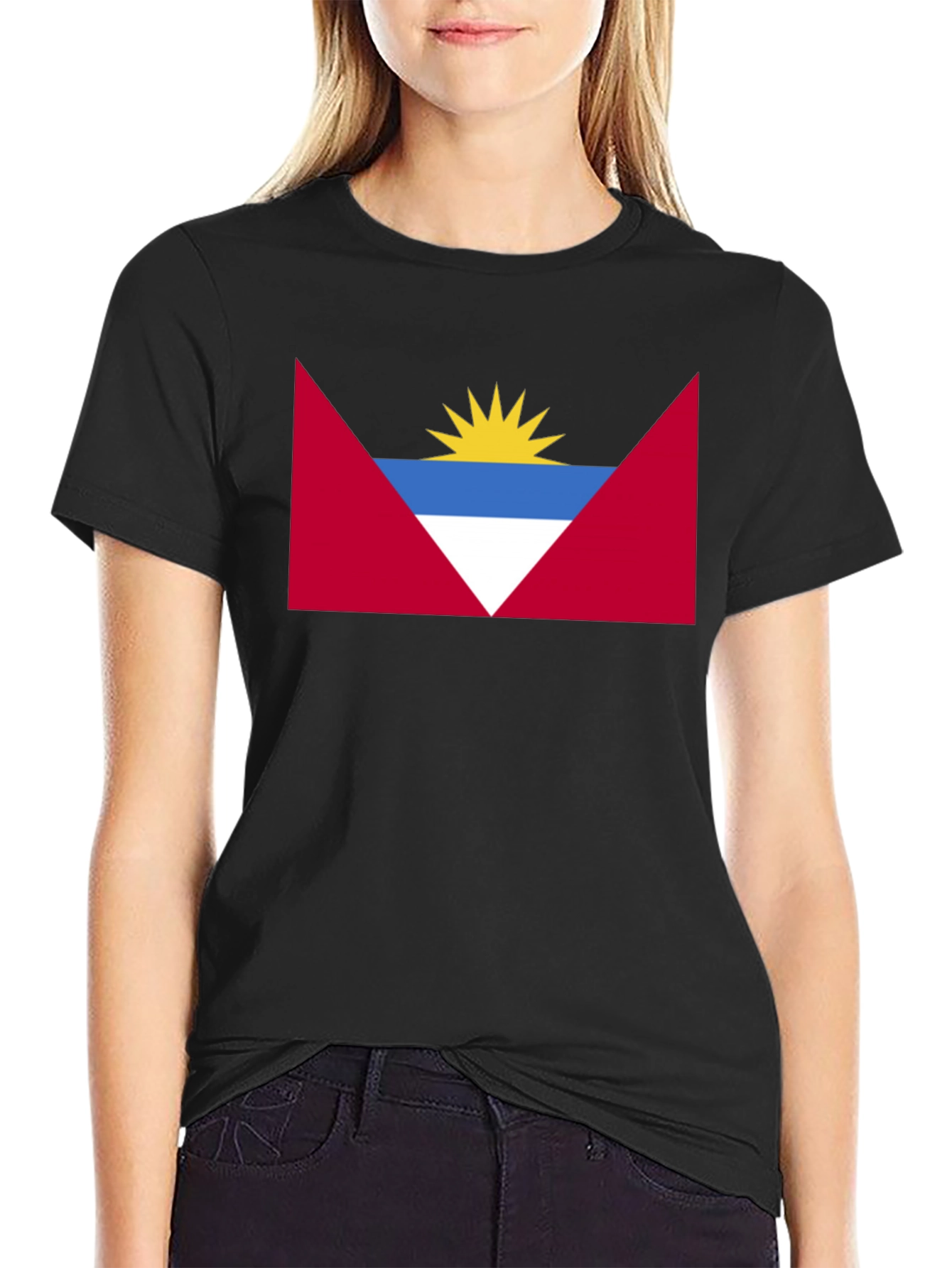 Antigua and Barbuda Flag Graphic T-Shirt