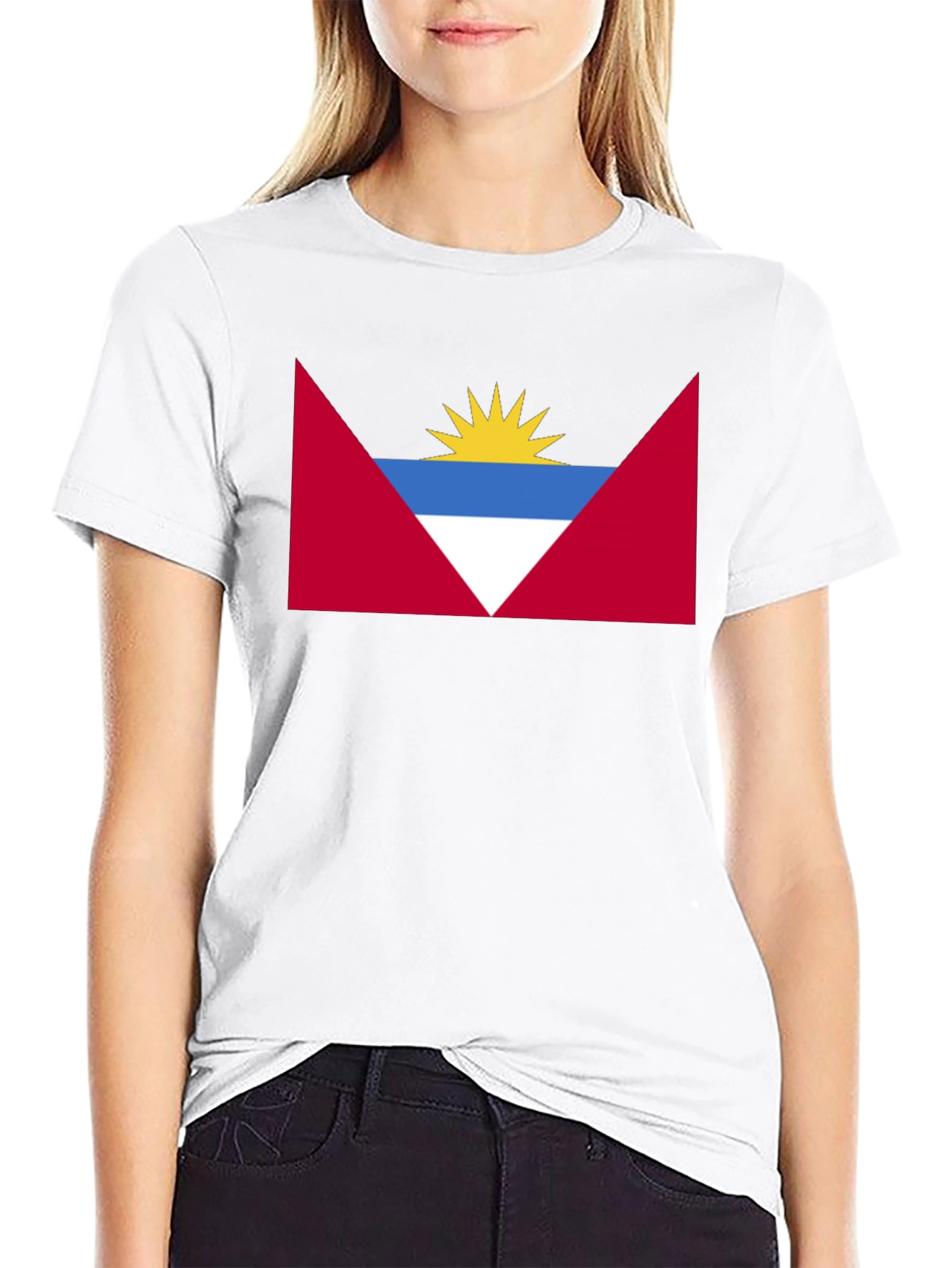 Antigua and Barbuda Flag Graphic T-Shirt