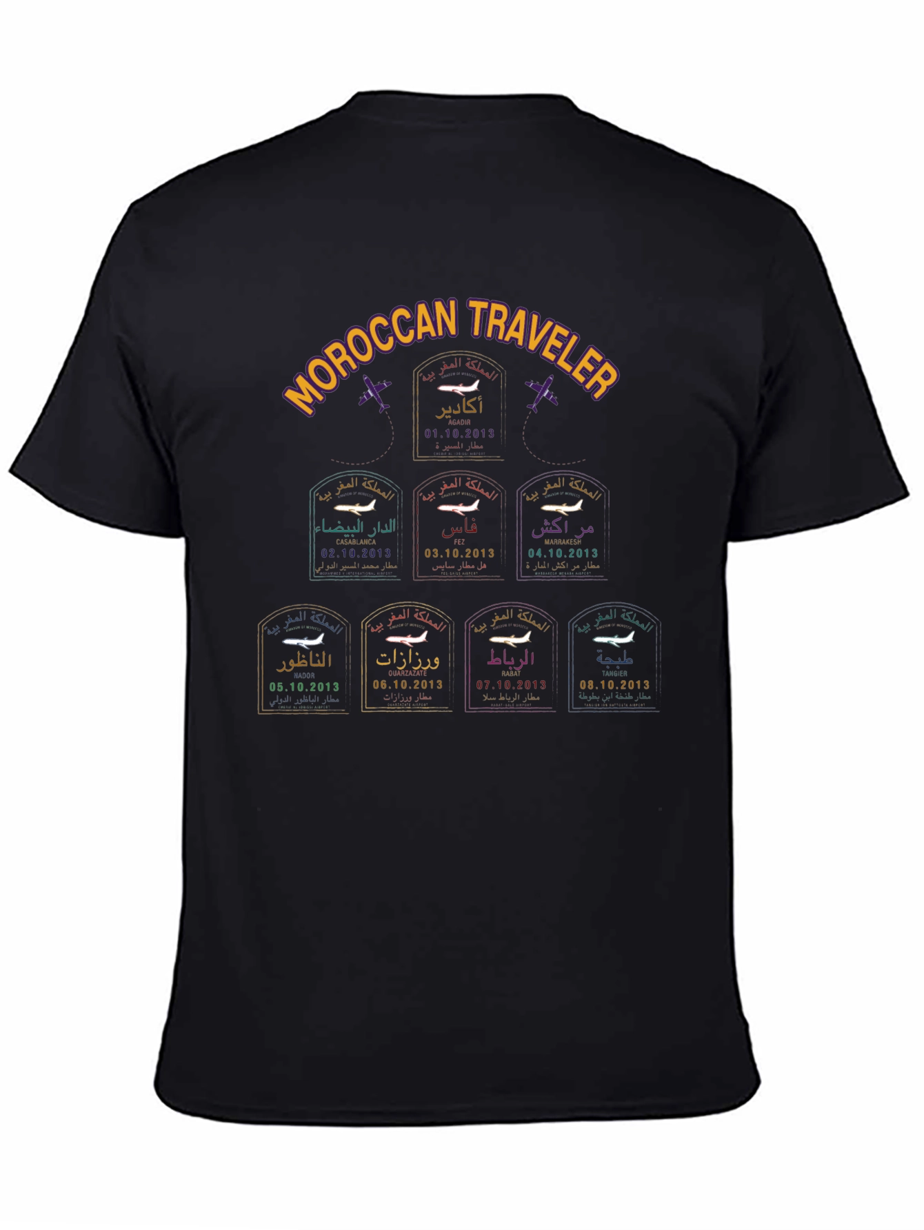 Moroccan Traveler Stamp T-Shirt